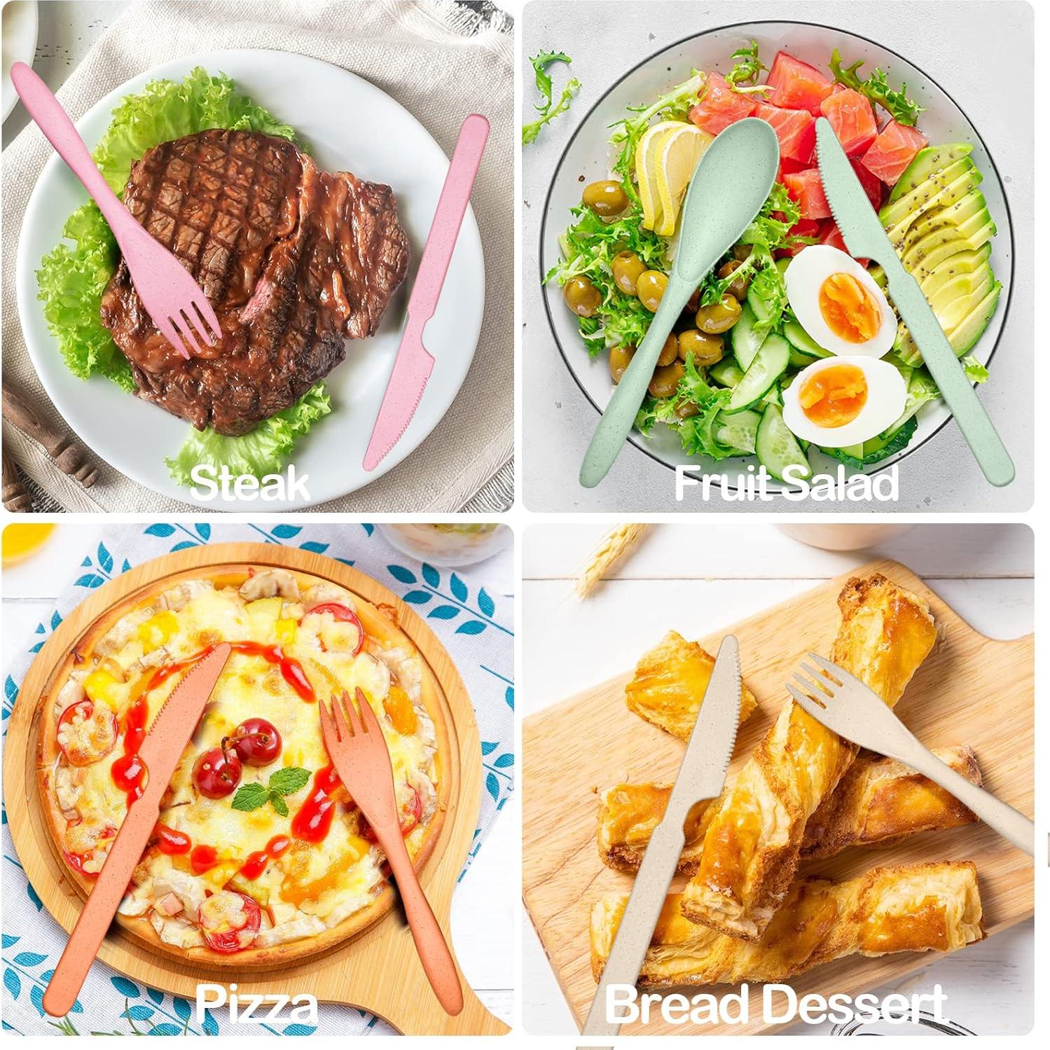 Juego de Utensilios Reutilizables YDYTOP para Camping - 2 Juegos