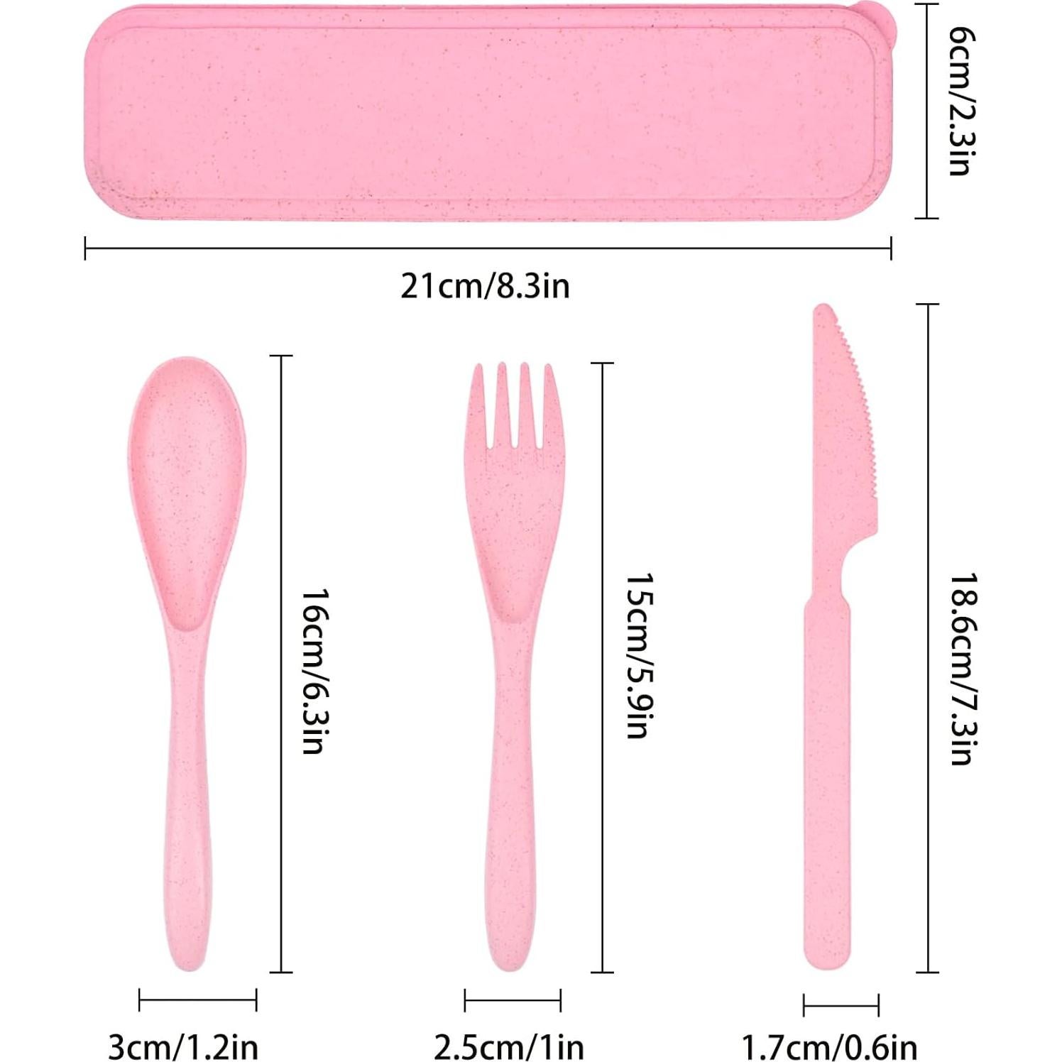Juego de Utensilios de Viaje Lnrkai 4 Piezas Reutilizables