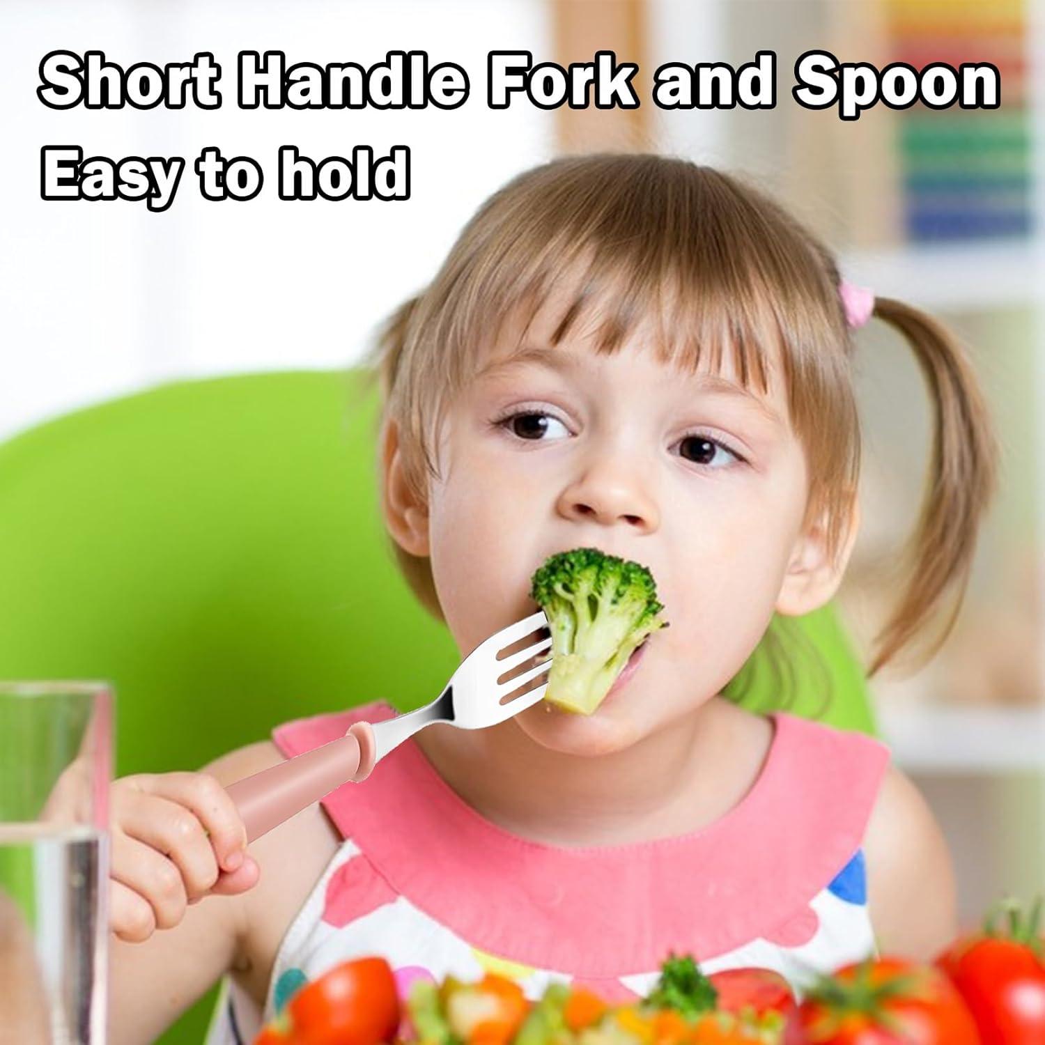 Juego de Cubiertos para Niños xlehoely 12 Piezas Acero Inoxidable