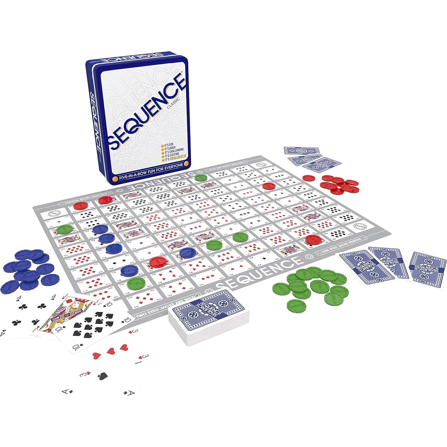 Juego de Secuencia en Lata Jax - 2-12 Jugadores, Estrategia