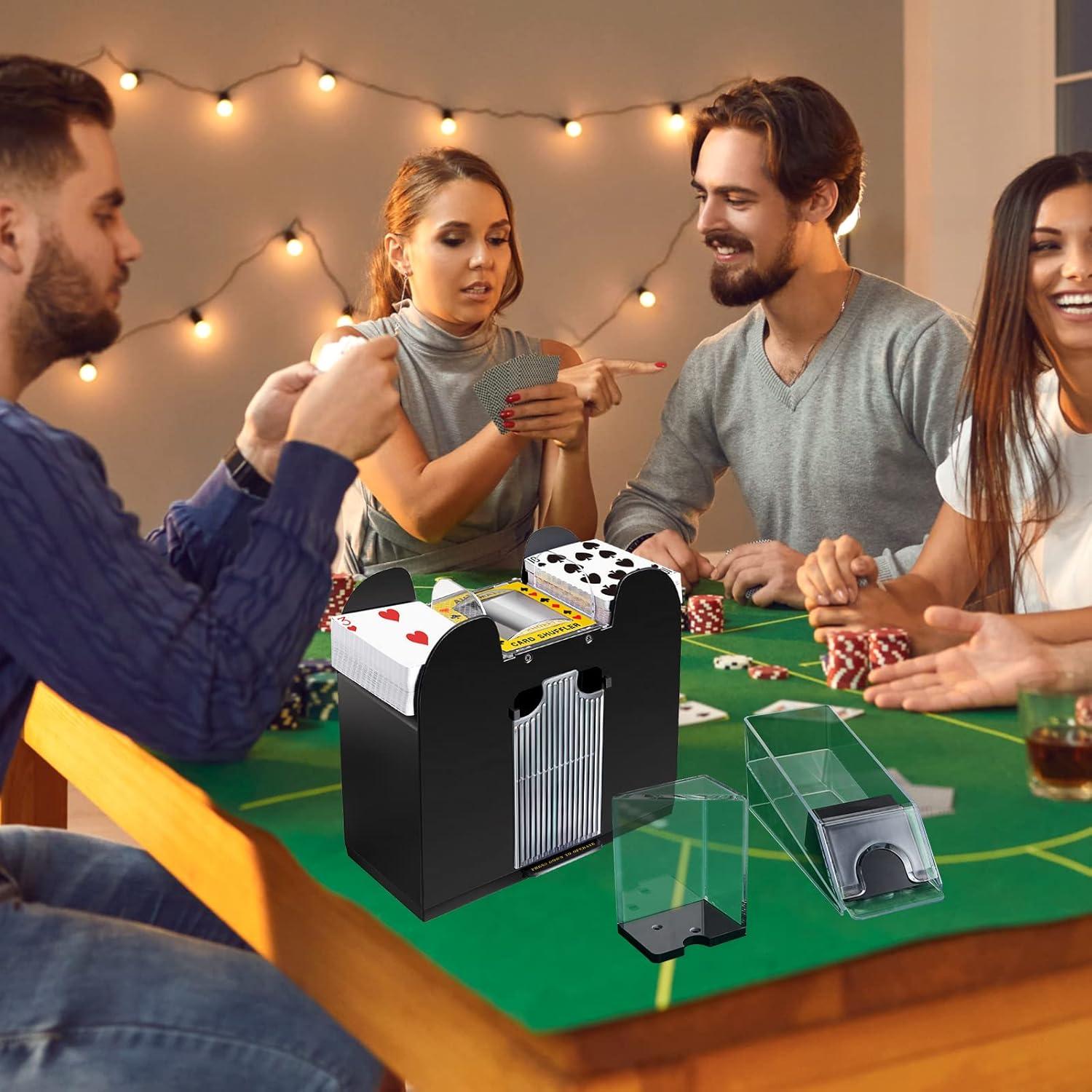 Conjunto de Blackjack Aoriher con Barajador Automático y Zapato