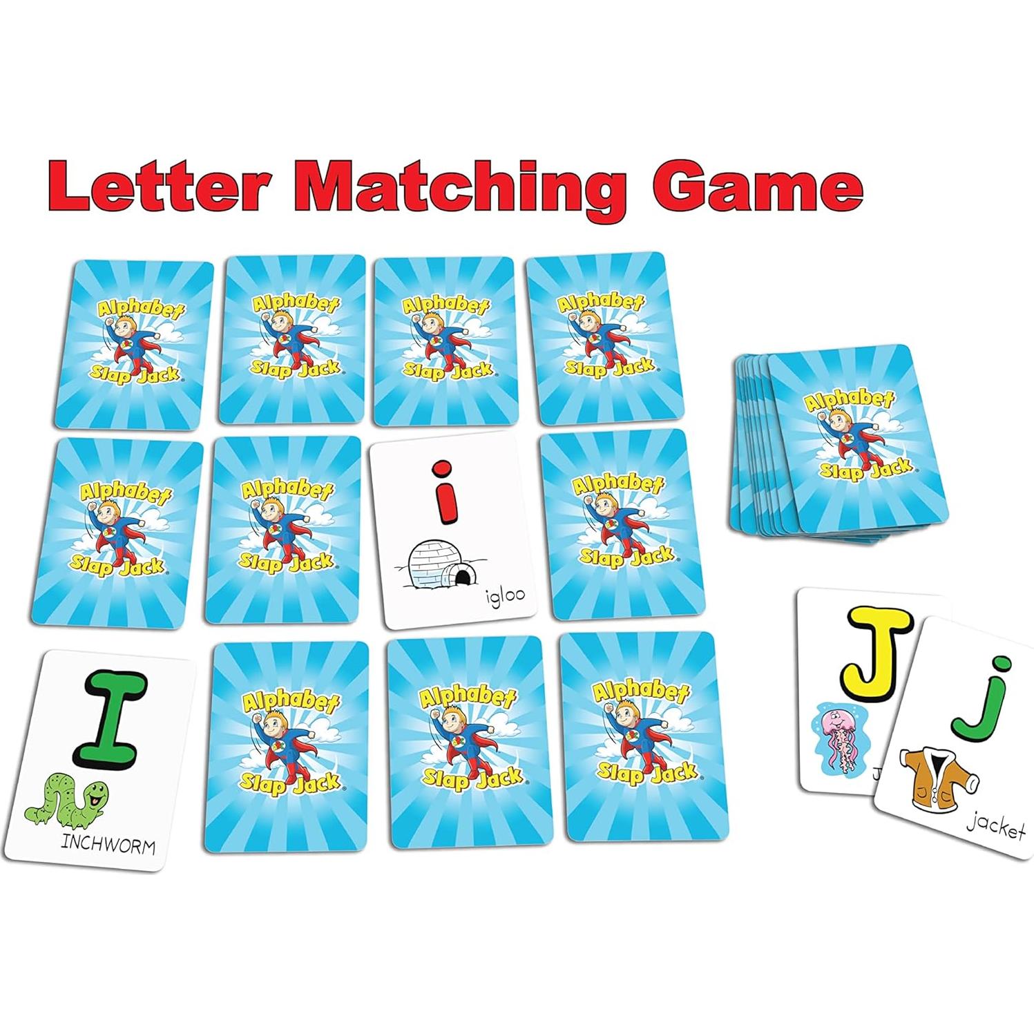 Juego de Cartas Alphabet Slap Jack - Aprendizaje Divertido 4-7 Años