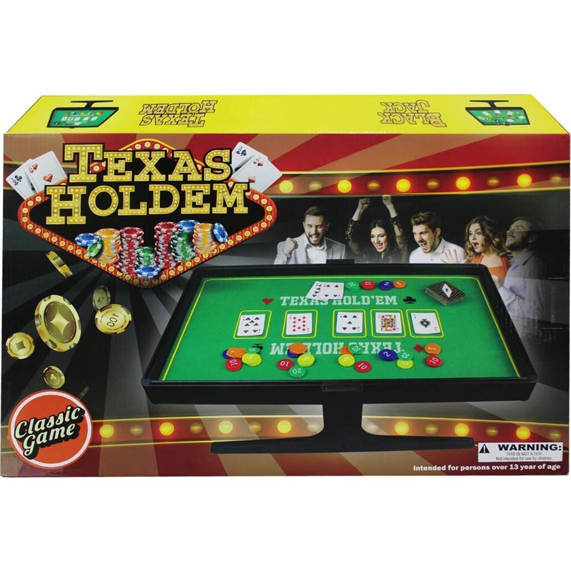 Juego de Póker y Black Jack Classic Game - Tapete Doble Cara