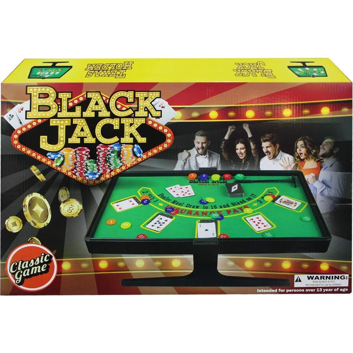 Juego de Póker y Black Jack Classic Game - Tapete Doble Cara