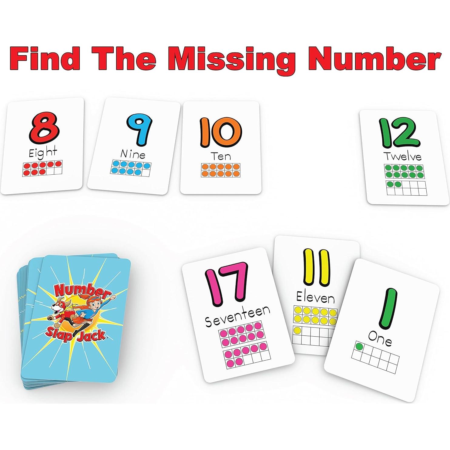 Juego de Cartas Matemáticas Number Slap Jack - Arizona GameCo