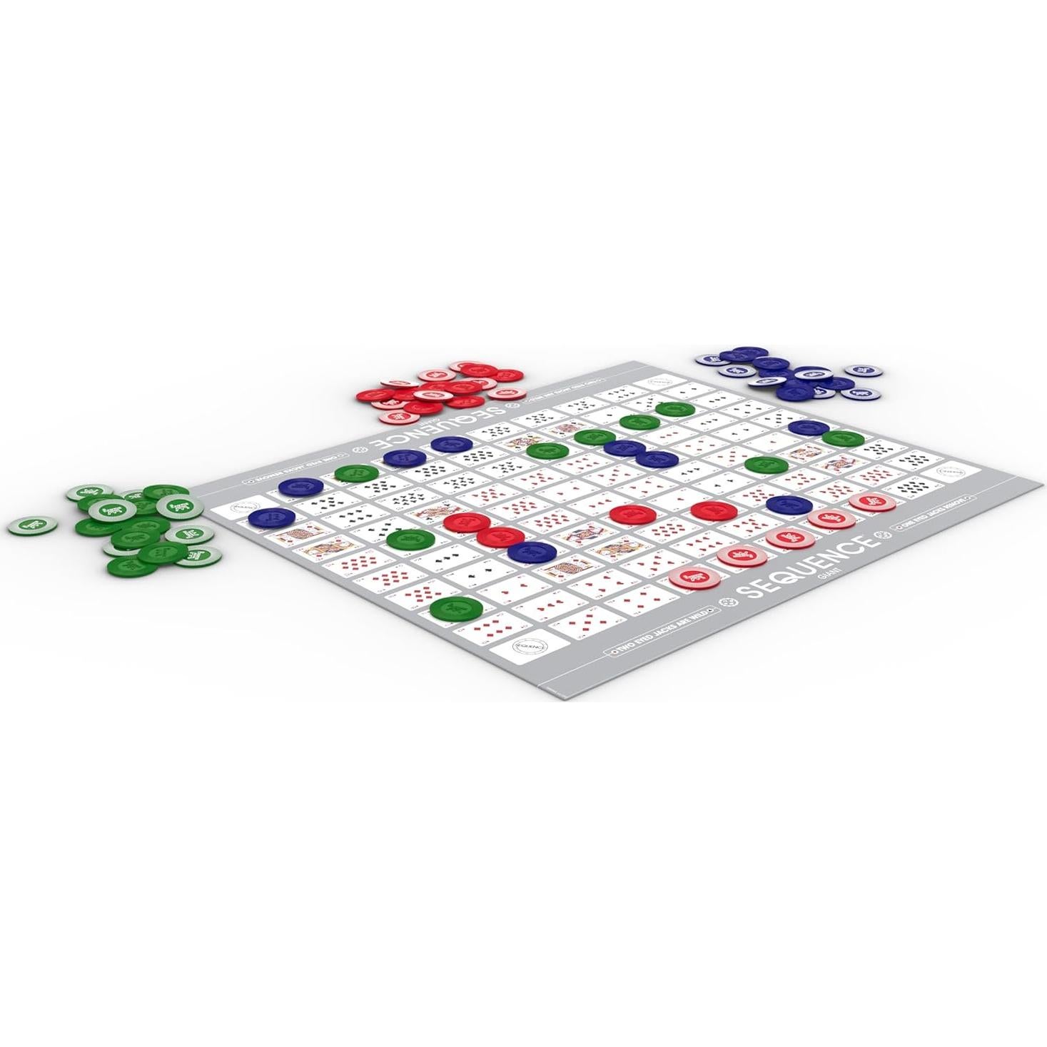 Juego de Mesa SEQUENCE Jax Jumbo con Tapete Acolchado 68.58x81.28cm