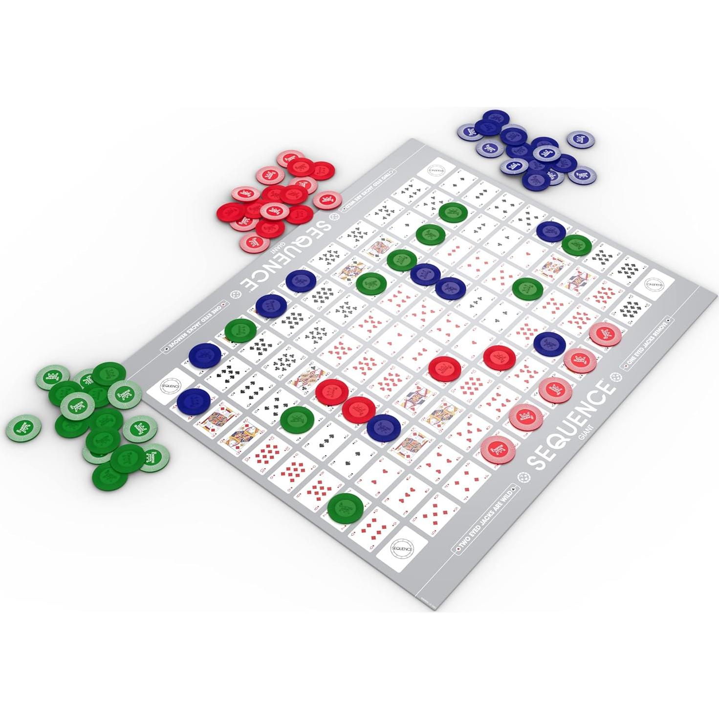 Juego de Mesa SEQUENCE Jax Jumbo con Tapete Acolchado 68.58x81.28cm