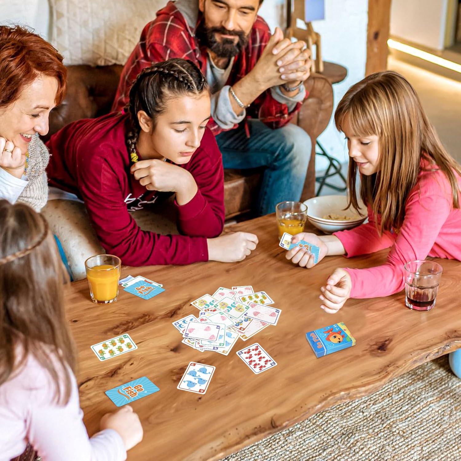 Juegos de Cartas para Niños 6 en 1 Etyishe - Divertidos y Educativos