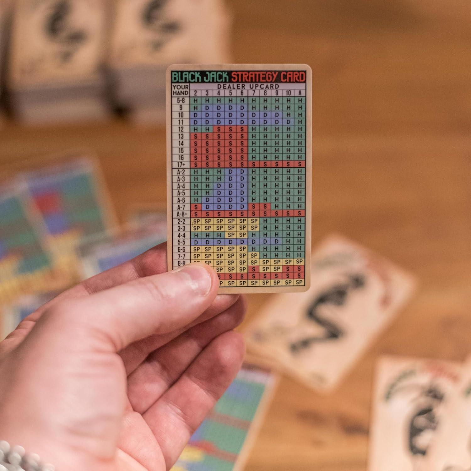 Tarjeta de Estrategia Blackjack Batbaileys 5.4x8.5cm Legal