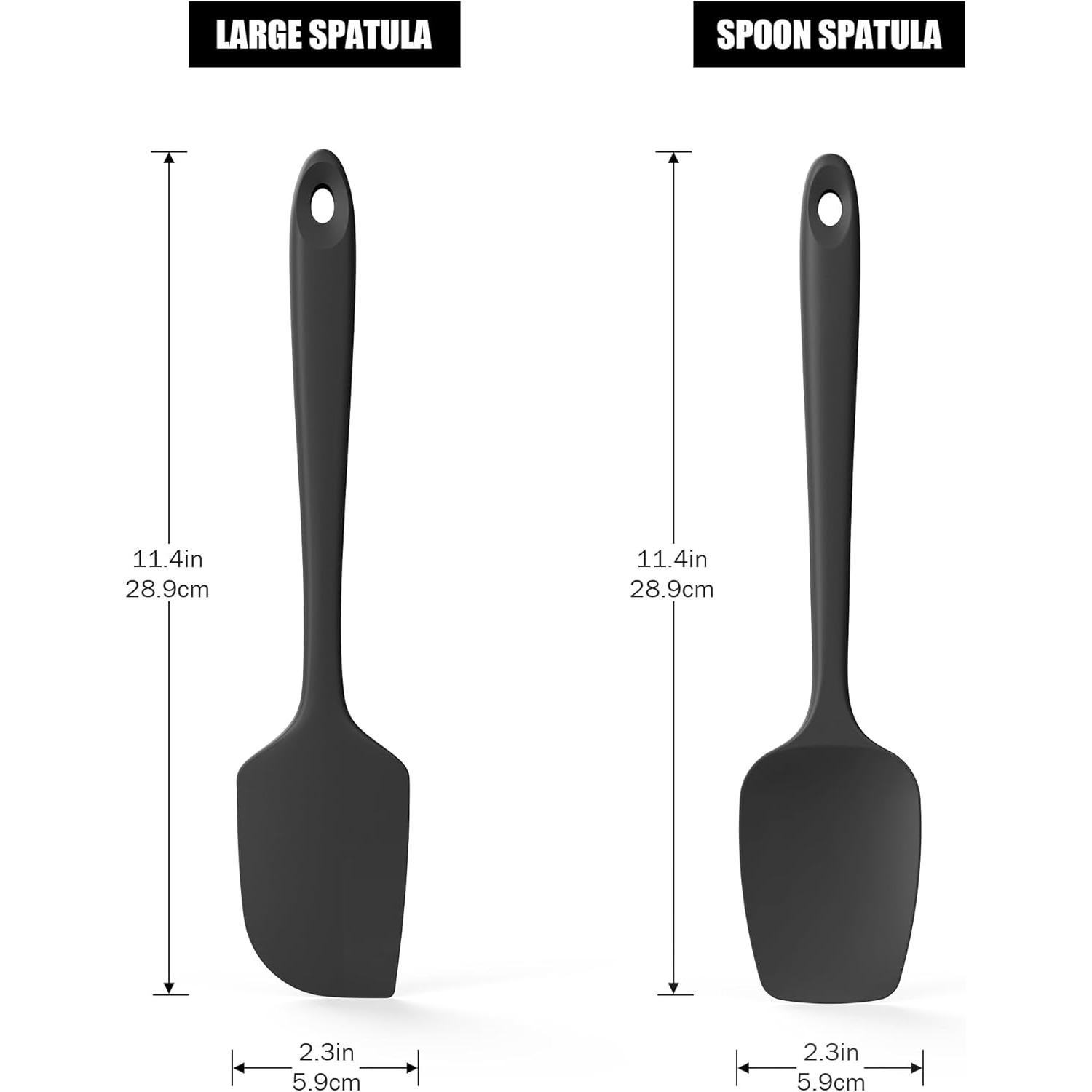 Espátulas de Silicona Doosu 2 Piezas Resistente al Calor 315°C