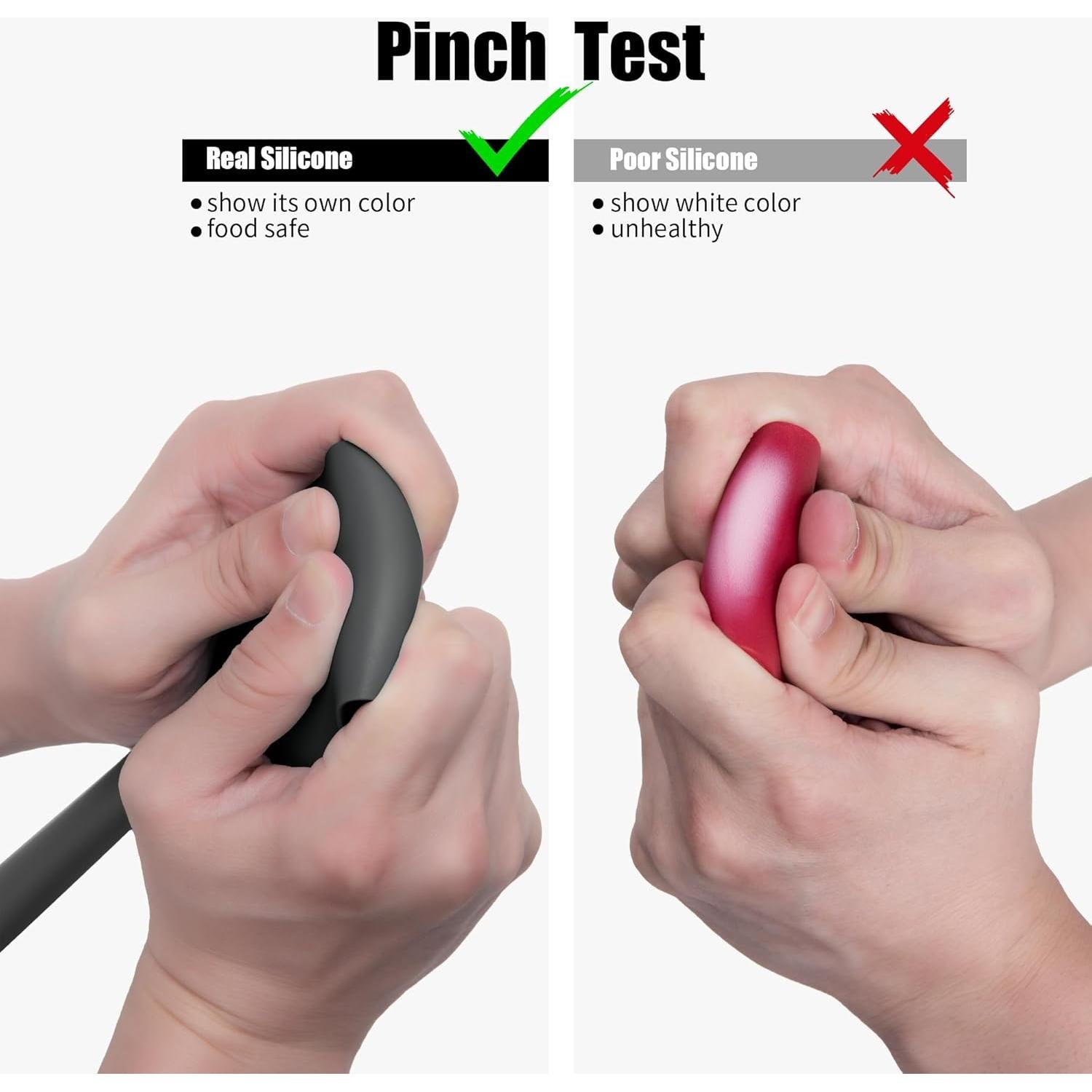 Espátulas de Silicona Doosu 2 Piezas Resistente al Calor 315°C