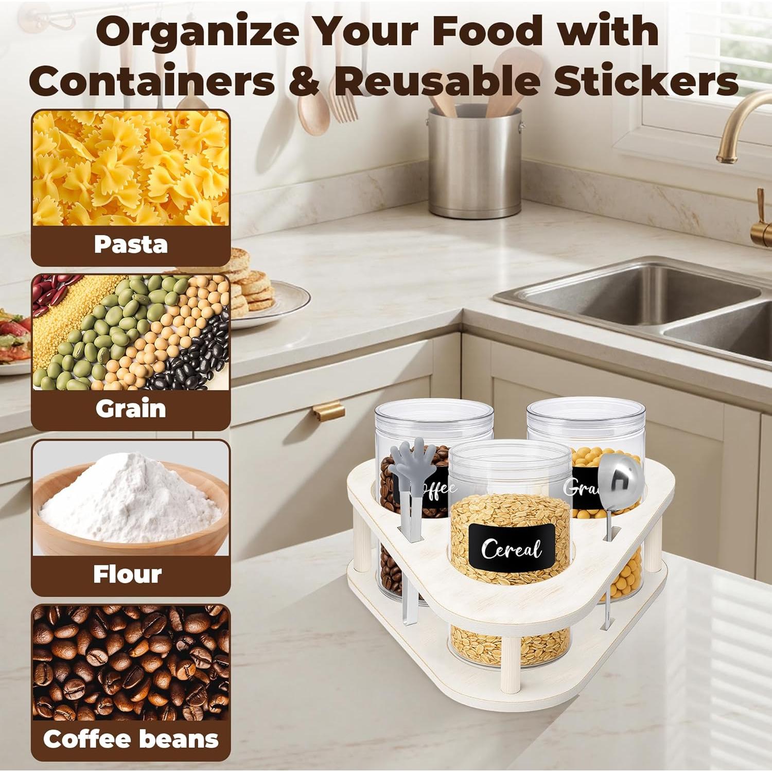 Juego de 3 Contenedores de Almacenamiento HOYTAMDAR 1.04 kg