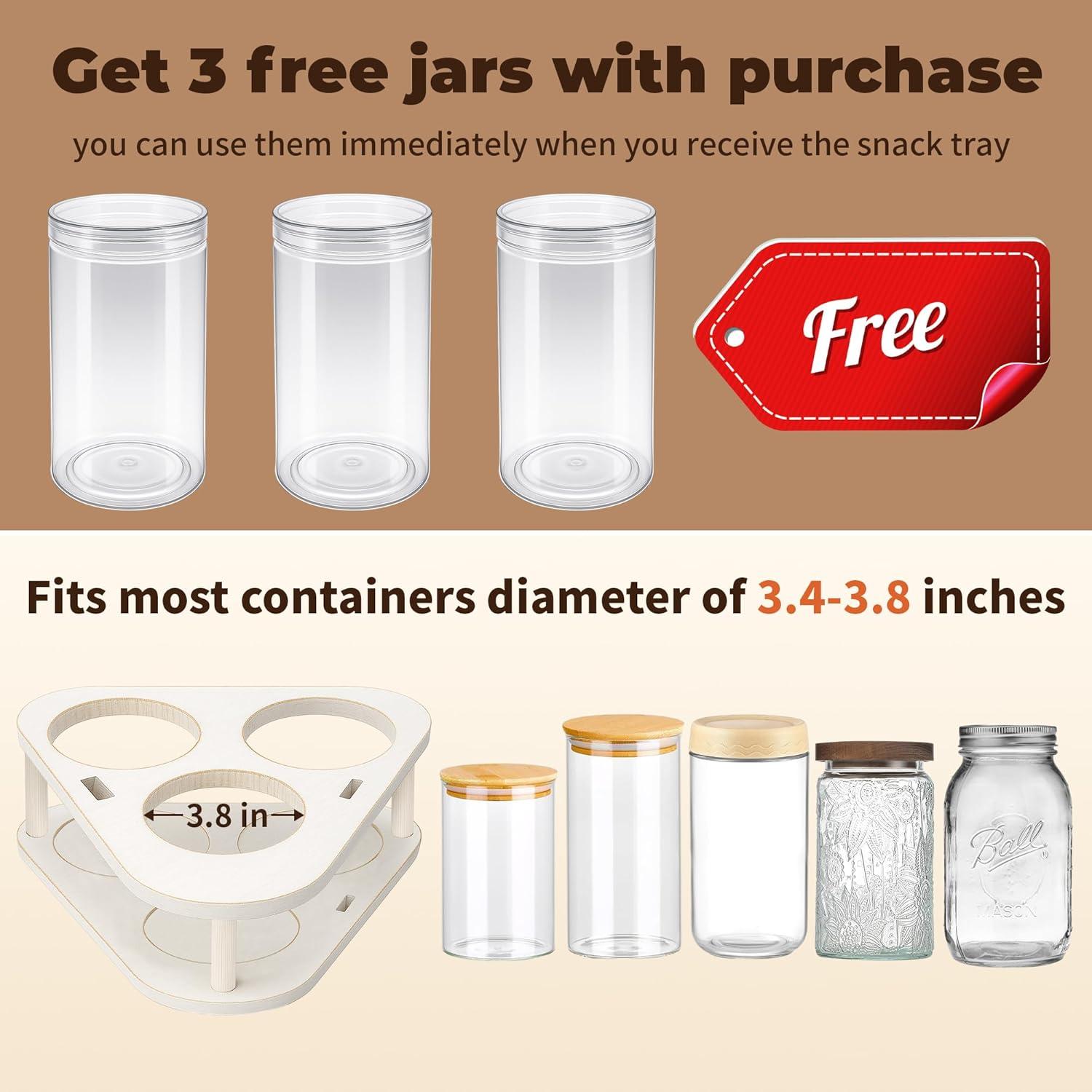 Juego de 3 Contenedores de Almacenamiento HOYTAMDAR 1.04 kg