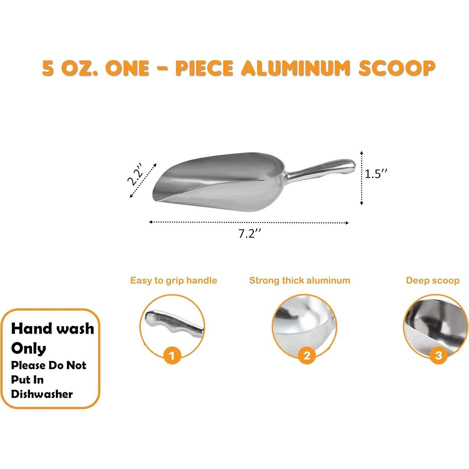 Cucharón de Aluminio Fundido Nechtik 150 ml - Mango Antideslizante