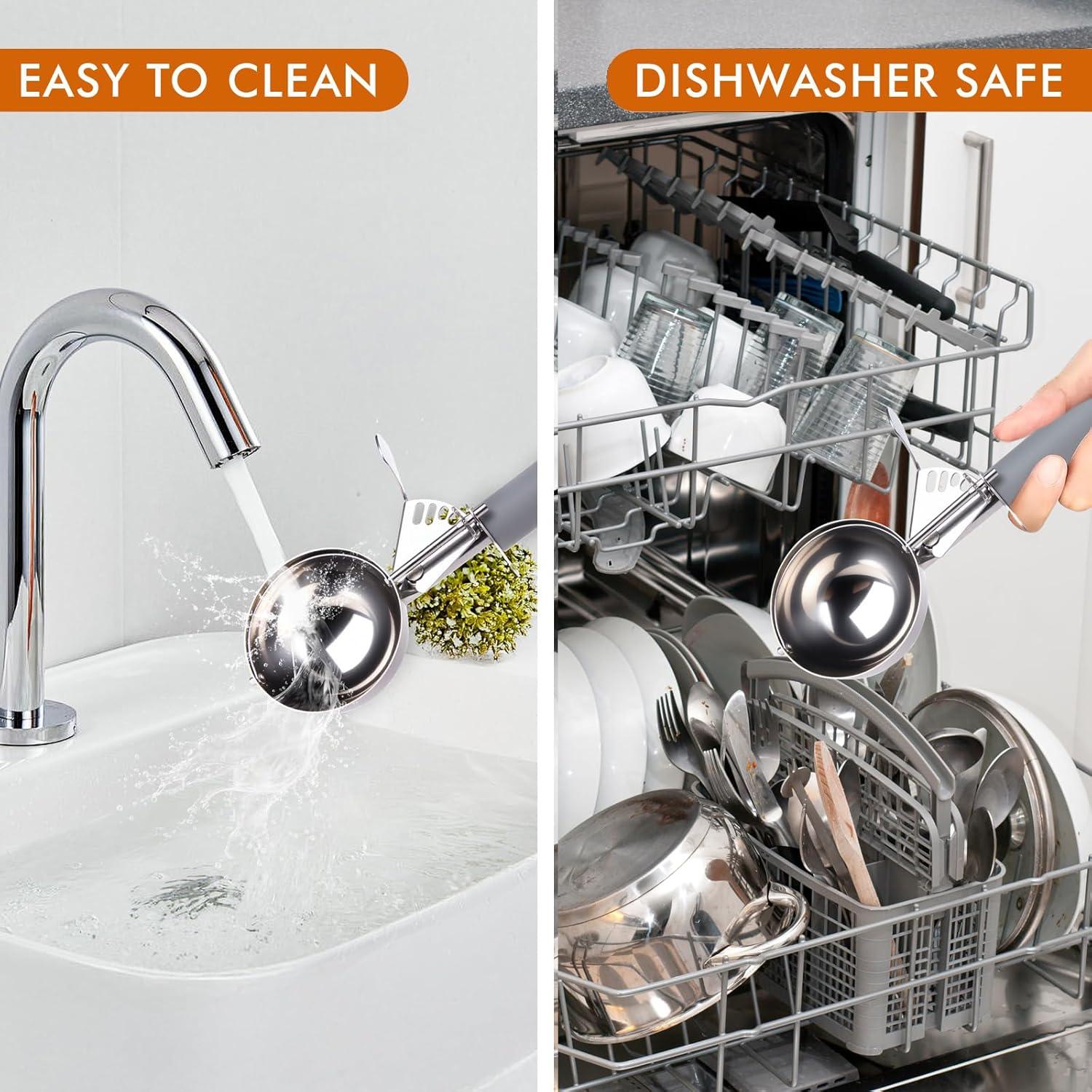 Cucharón Grande Fayomir #8 4 oz con Gatillo Antideslizante