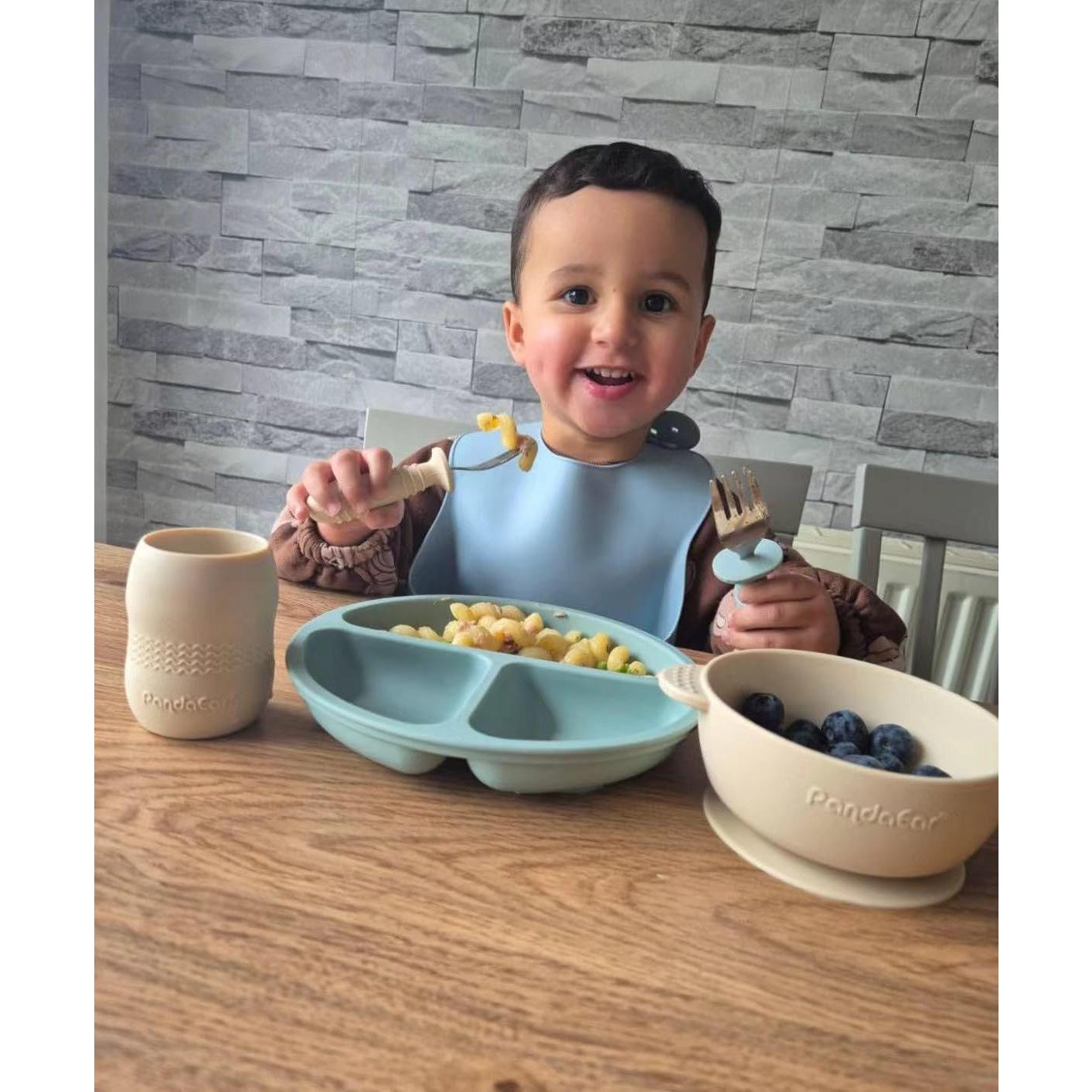 Conjunto de Alimentación Silicona PandaEar 10 Piezas Bebés