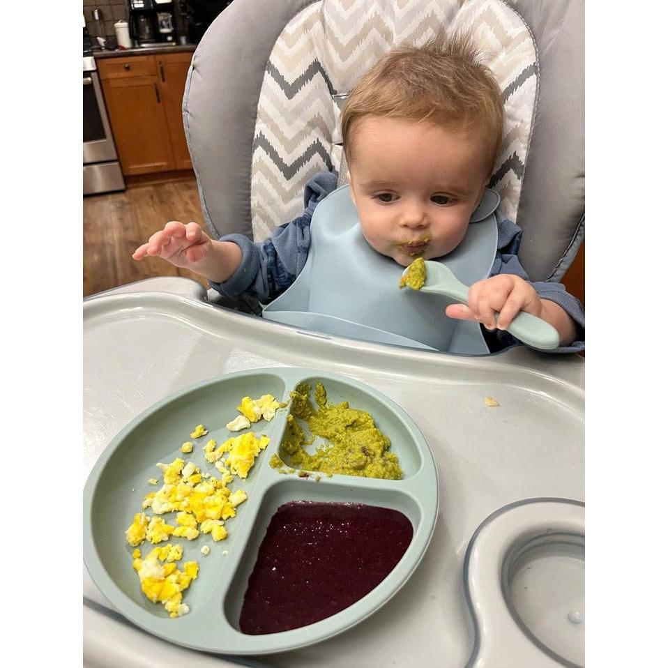 Conjunto de Alimentación Silicona PandaEar 10 Piezas Bebés