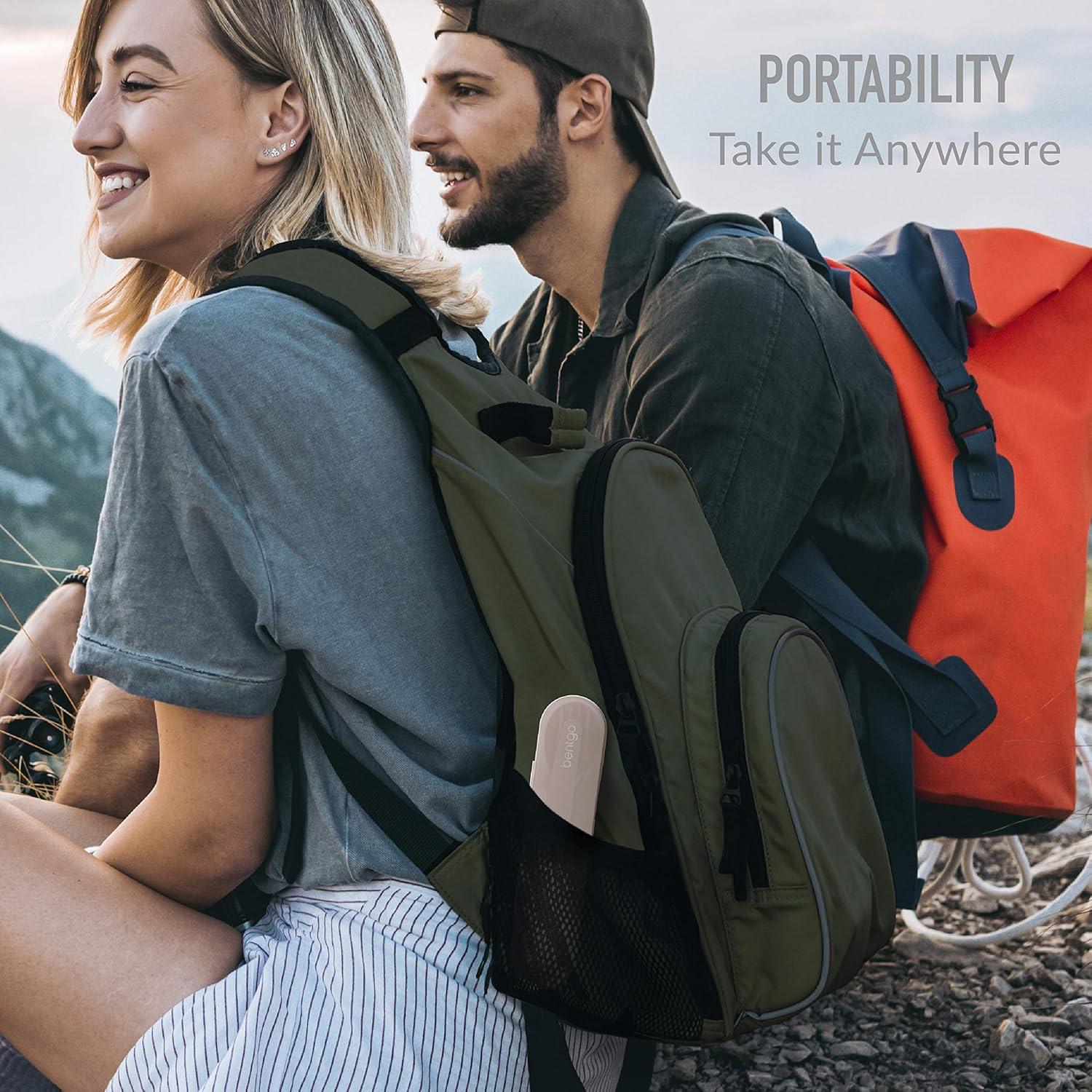 Juego de Utensilios de Viaje Bentgo - Acero Inoxidable 3 Piezas Rosa