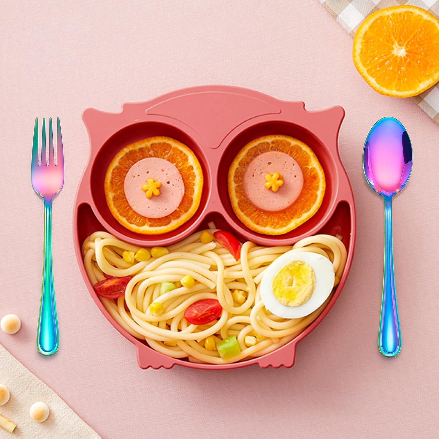 Set de Cubiertos para Niños LIANYU 15 Piezas Acero Inoxidable