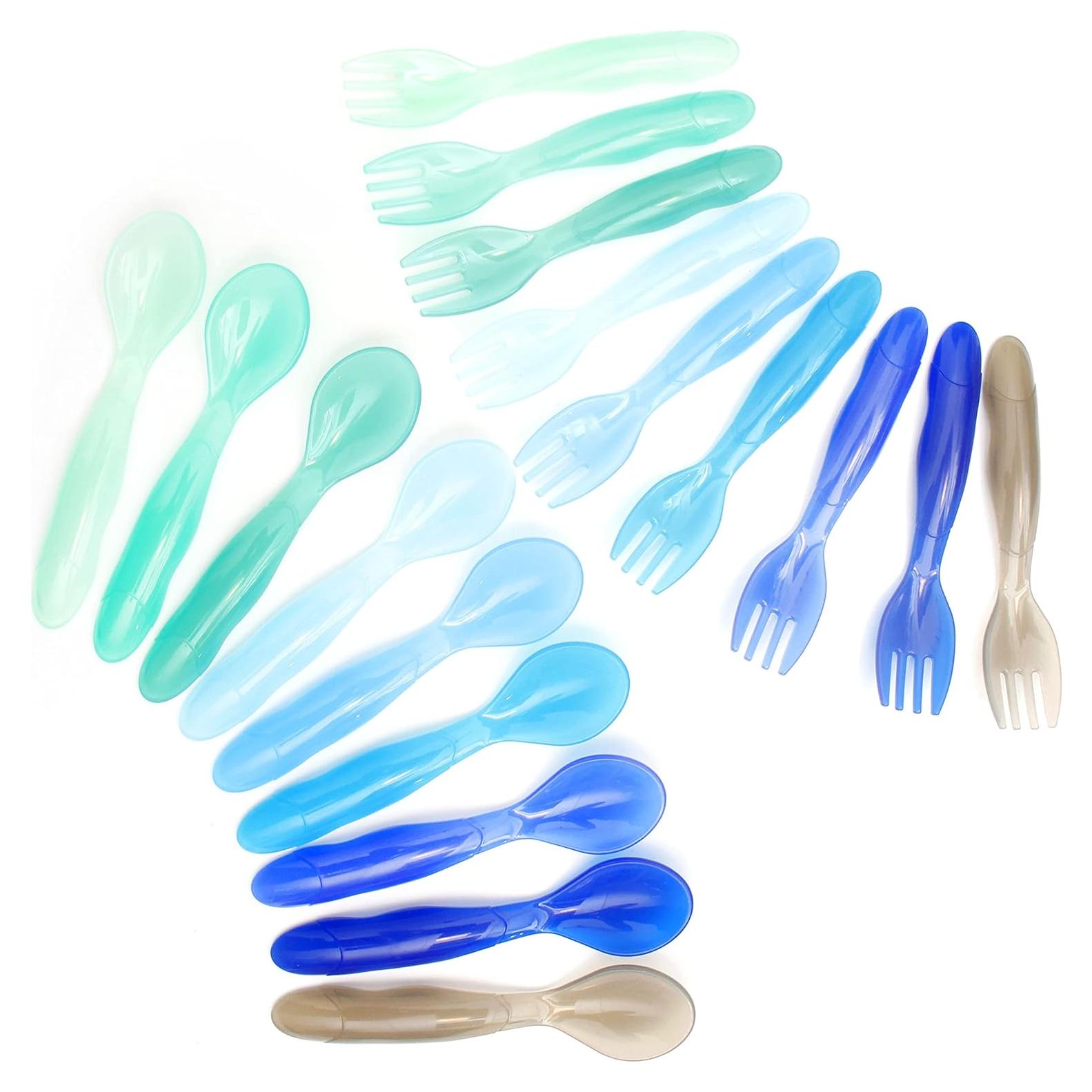 Set de Utensilios de Plástico Youngever 18 Pcs para Niños