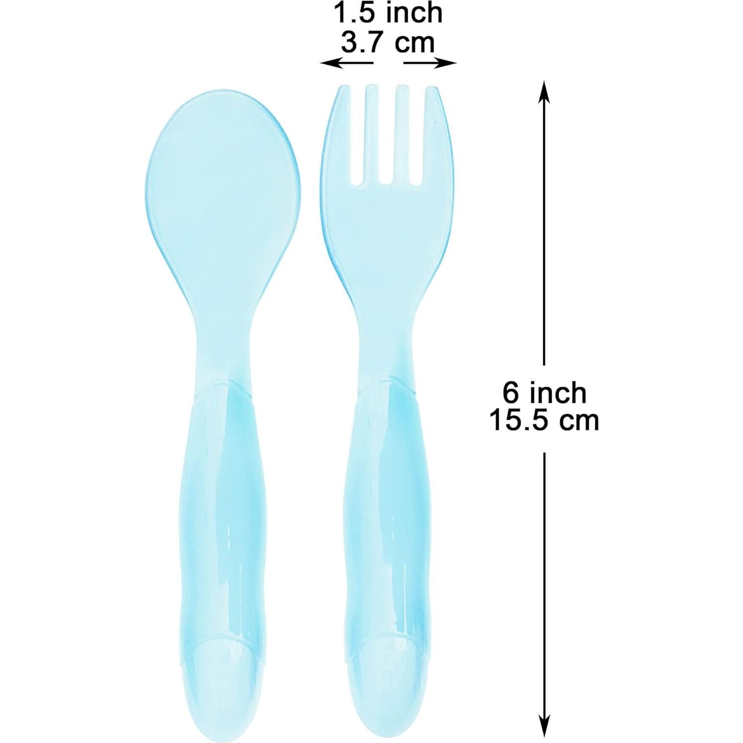 Set de Utensilios de Plástico Youngever 18 Pcs para Niños