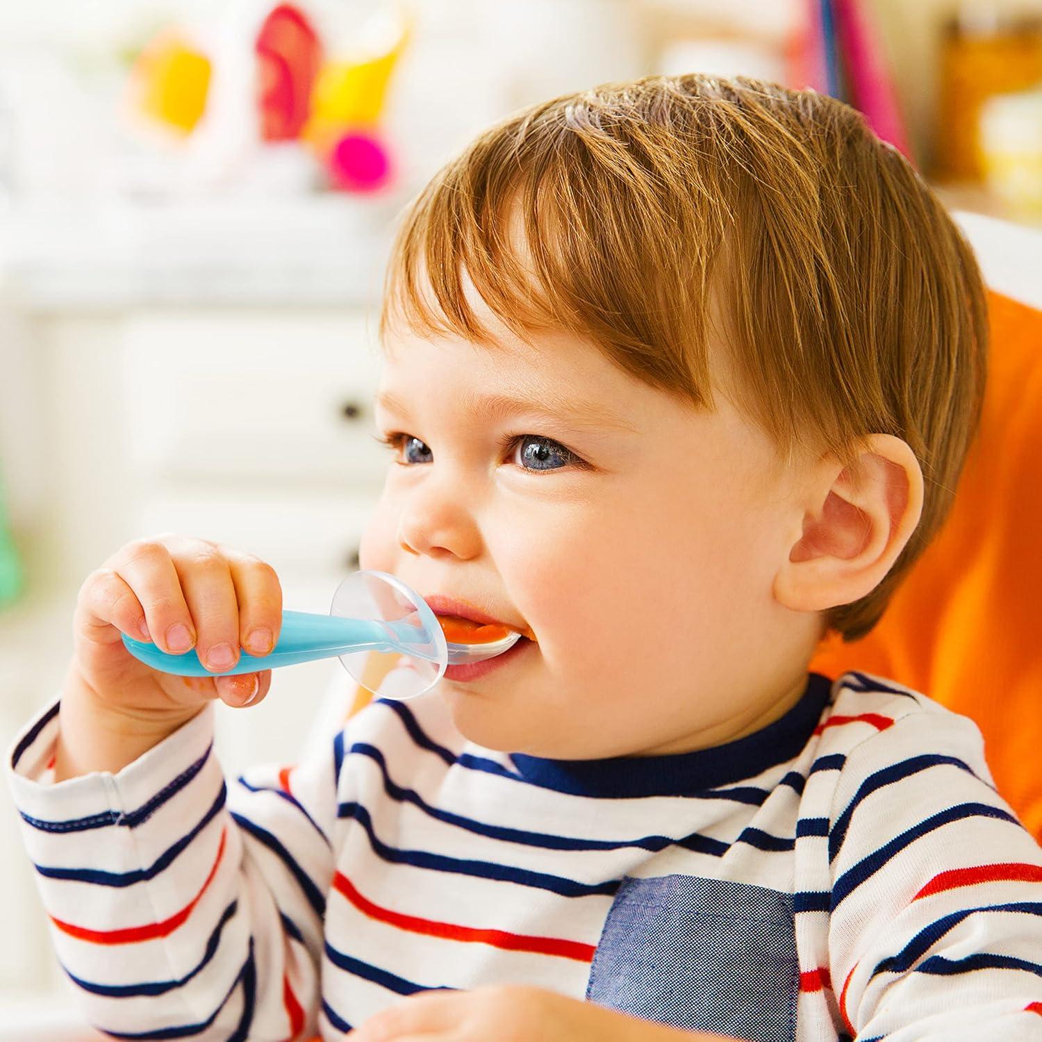 Cucharas de Silicona Munchkin Scoop para Bebés, Paquete de 4