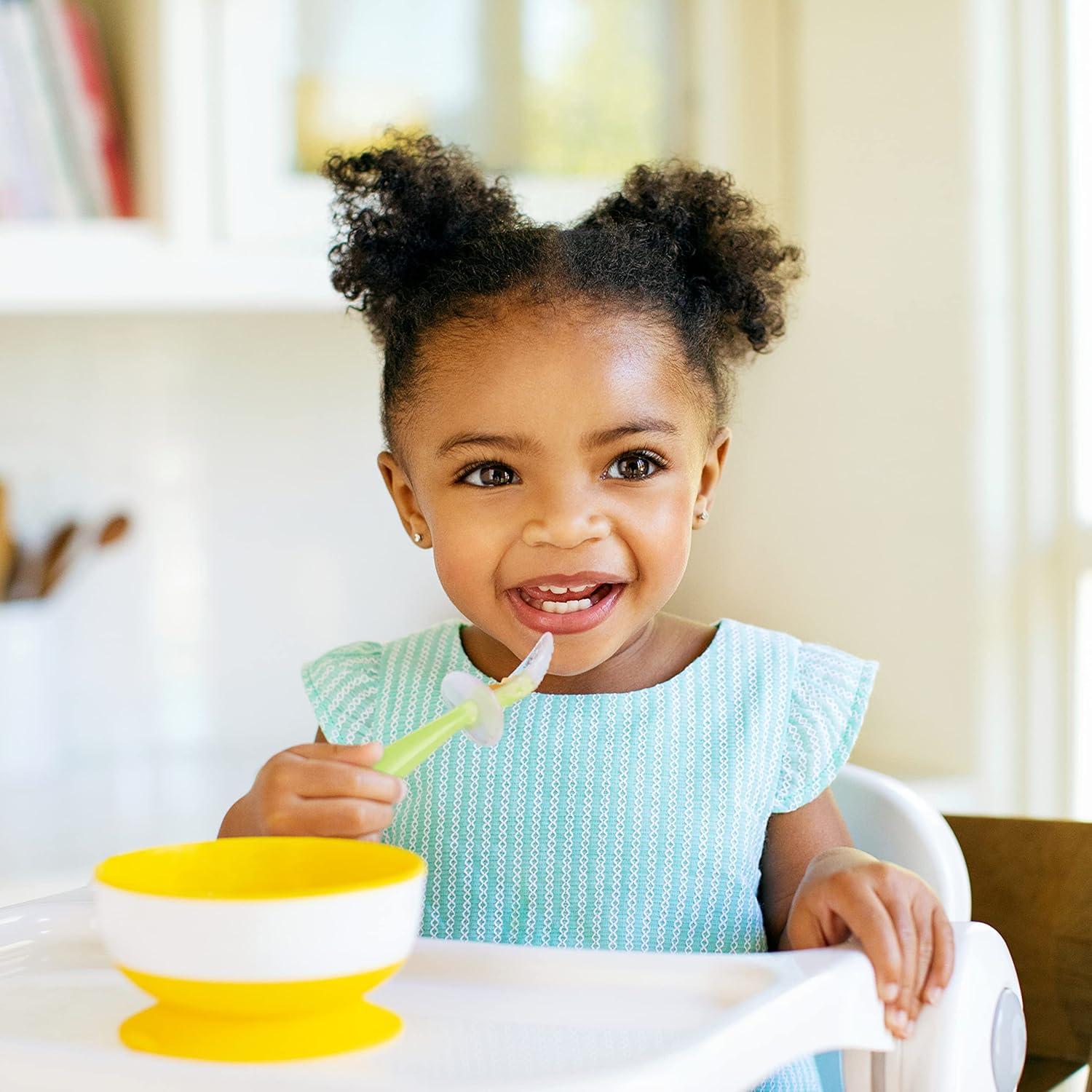 Cucharas de Silicona Munchkin Scoop para Bebés, Paquete de 4