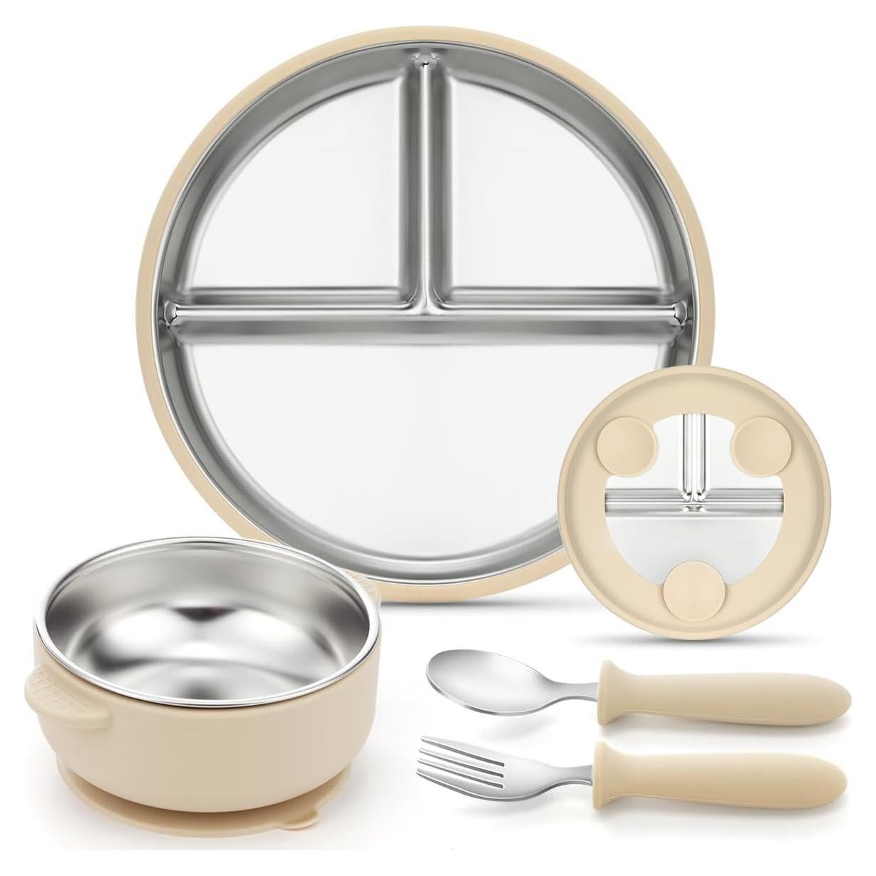 Juego de Vajilla para Niños AIEVE con Succión 4 Piezas