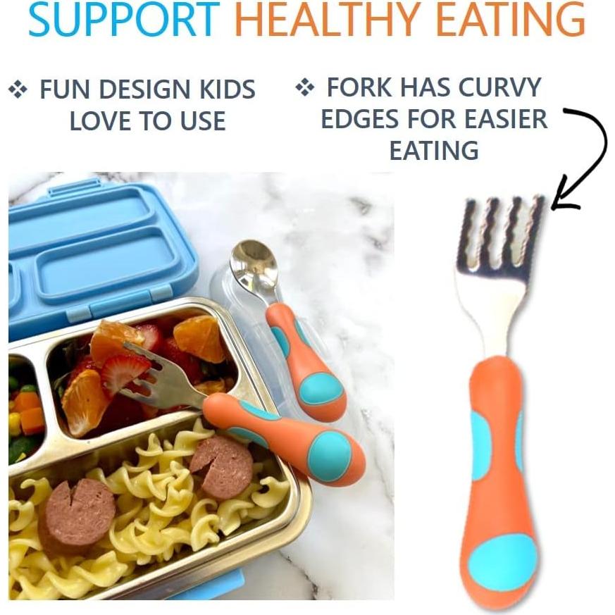 Juego de Cubiertos de Acero Inoxidable Kinsho para Niños 6 Piezas