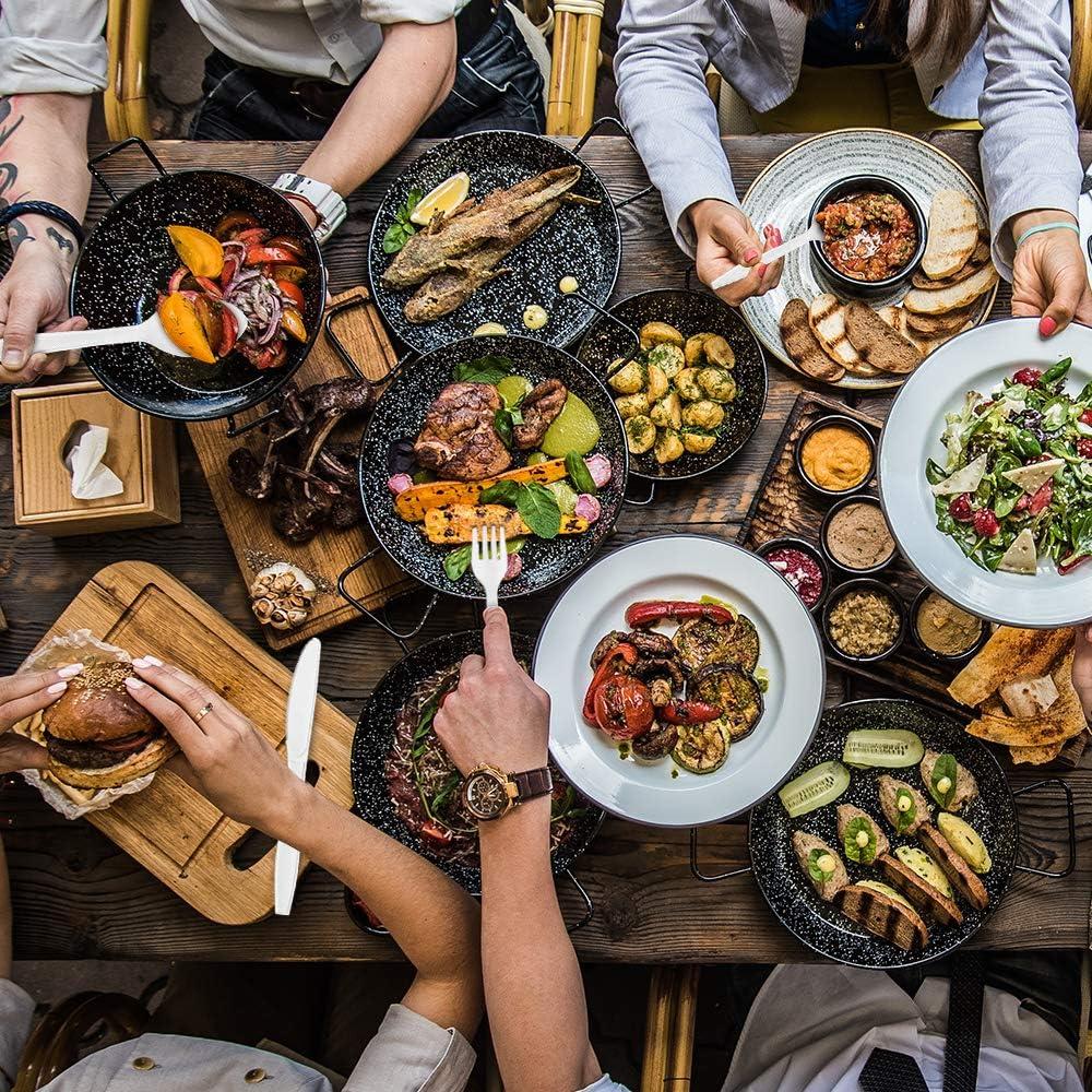 400 Tenedores Desechables BluShine Plástico Pesado 15.24cm