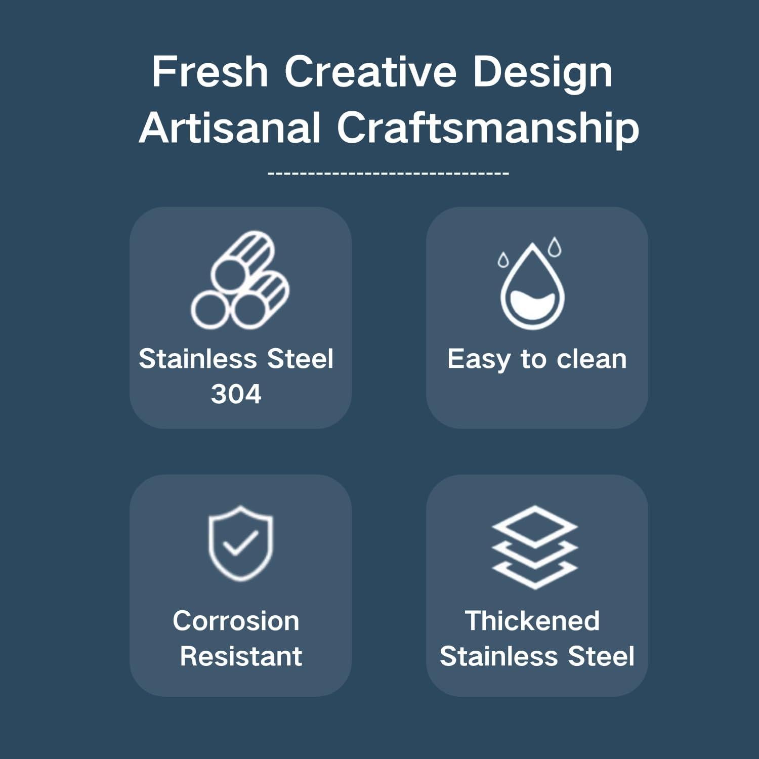 Juego de Cubiertos de Acero Inoxidable WEKTUNAA - 6 Piezas para Niños