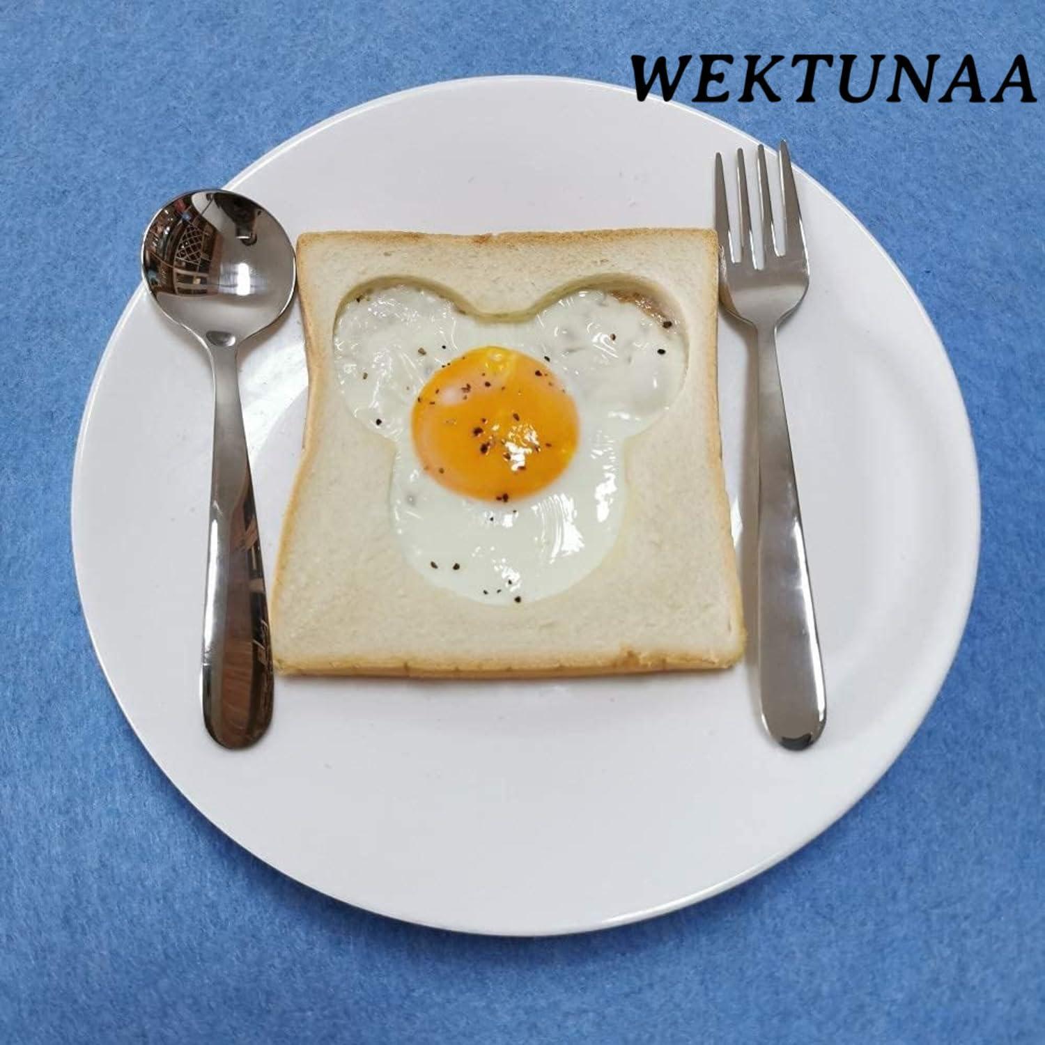 Juego de Cubiertos de Acero Inoxidable WEKTUNAA - 6 Piezas para Niños