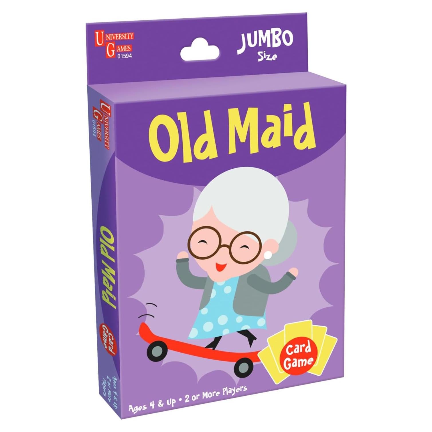 Juego de Cartas Old Maid Jumbo University Games - Para Niños 4+