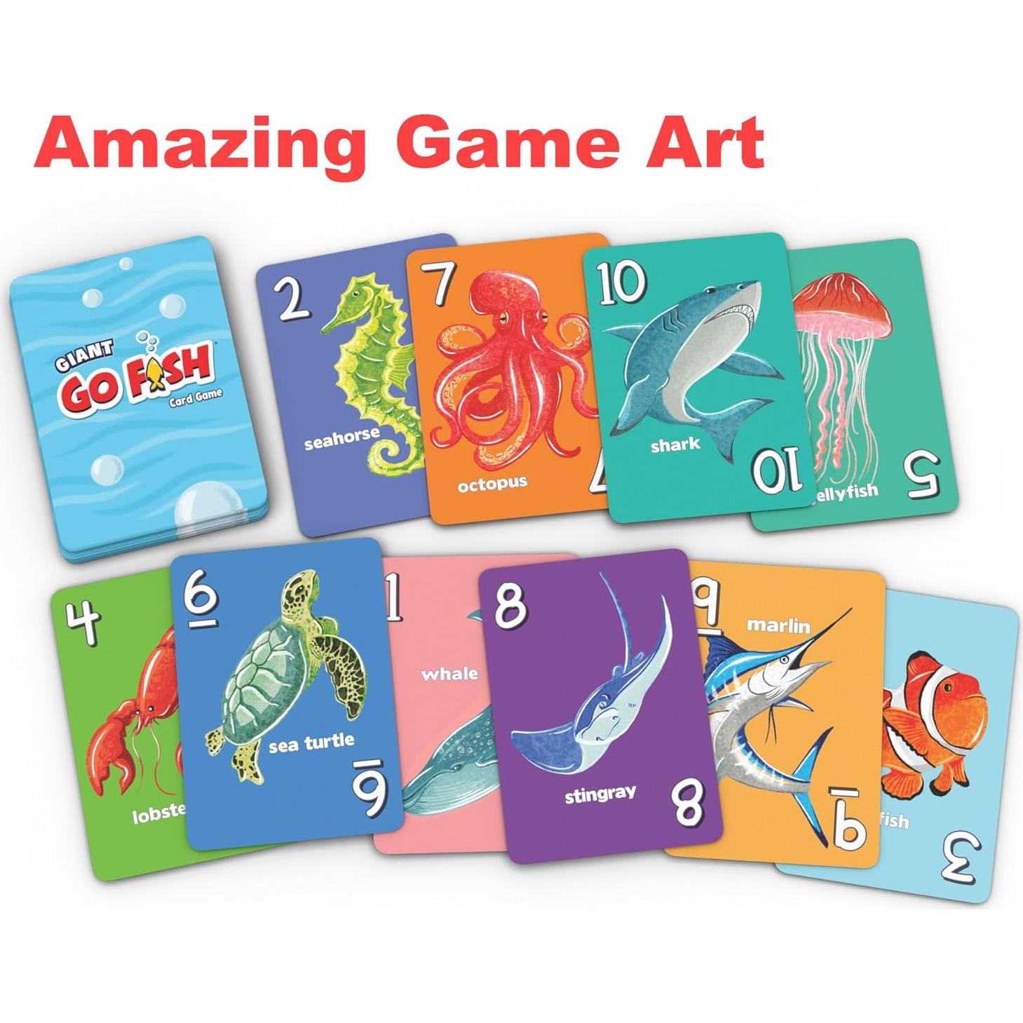 Juego de Cartas Go Fish Gigante Arizona GameCo - 2 en 1