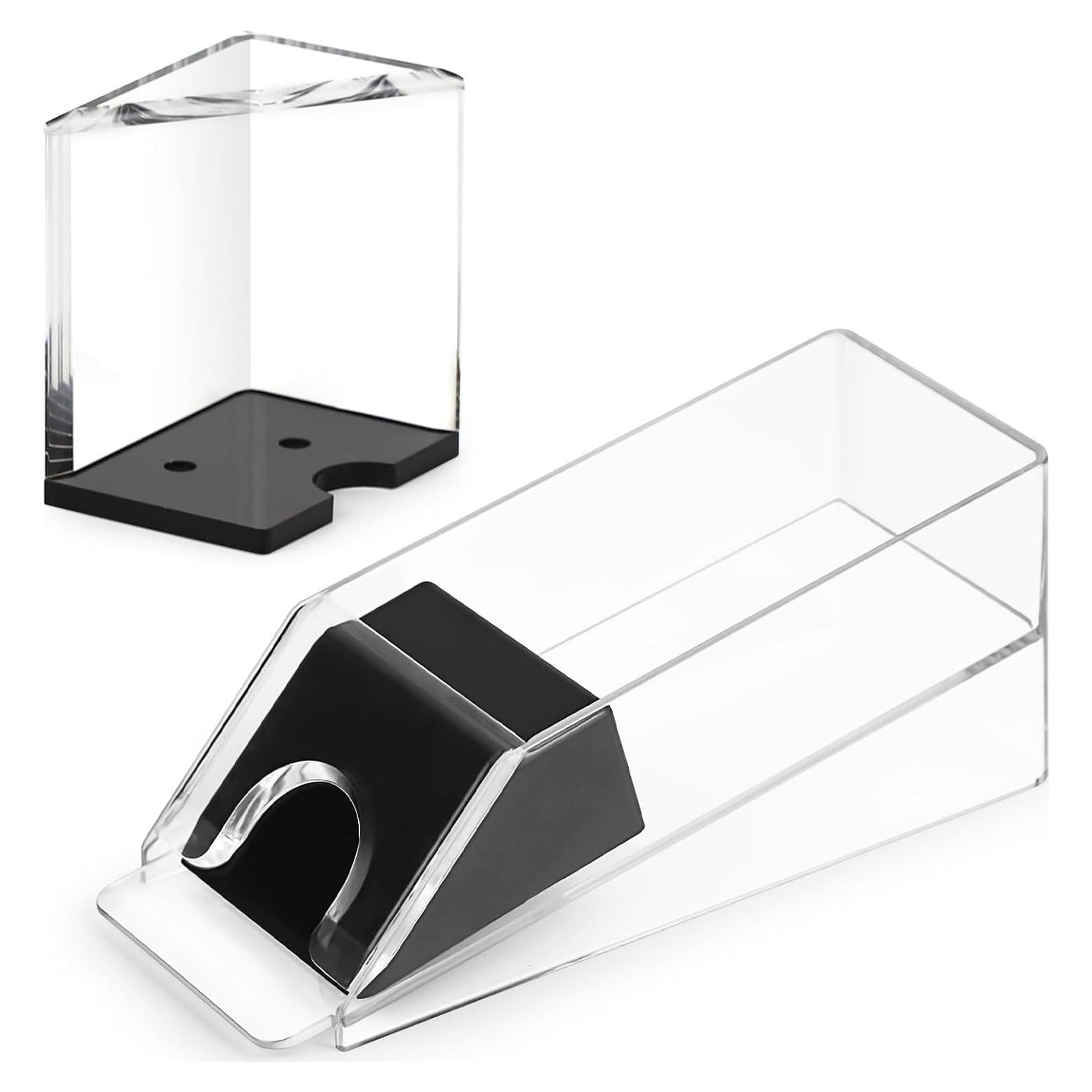 Zapato de Blackjack Acrílico Transparente 4 Barajas + Bandeja