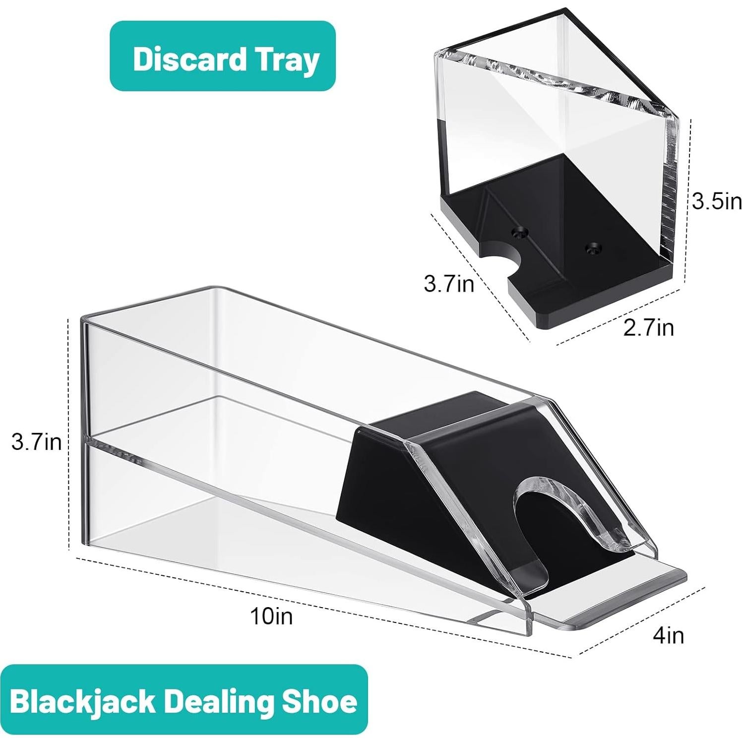 Zapato de Blackjack y Bandeja de Descarte Honoson - 4 Barajas
