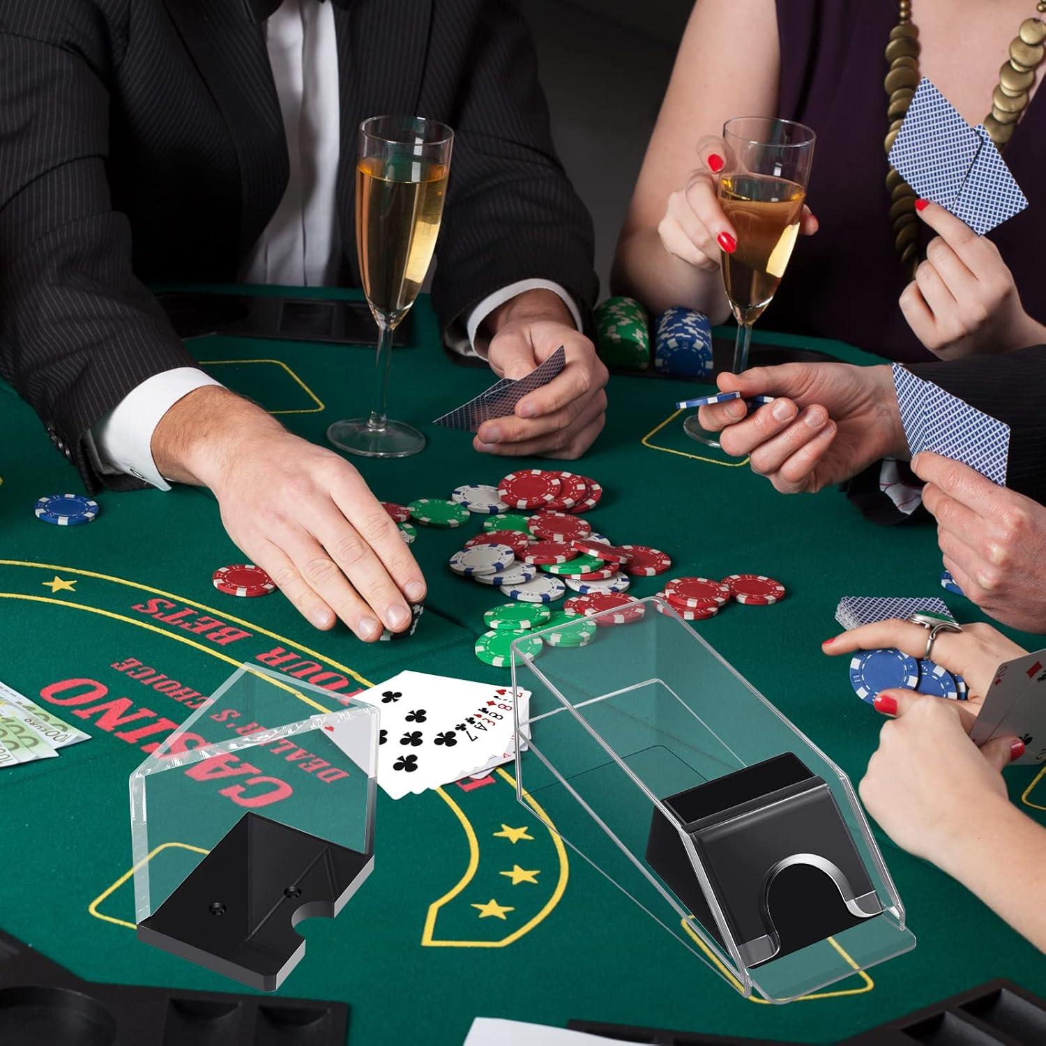 Zapato de Blackjack y Bandeja de Descarte Honoson - 4 Barajas