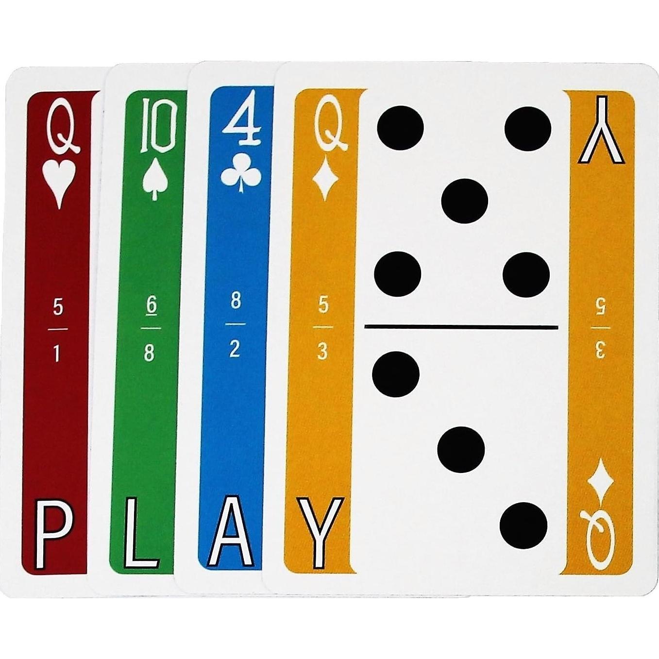 Flex Deck Juegos de Cartas Todo en Uno - Caja Blanca 4 Colores