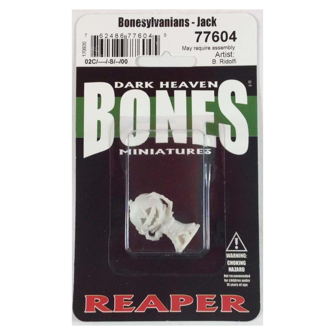 Miniatura de Huesos Reaper 77604 Jack 25mm Sin Pintar