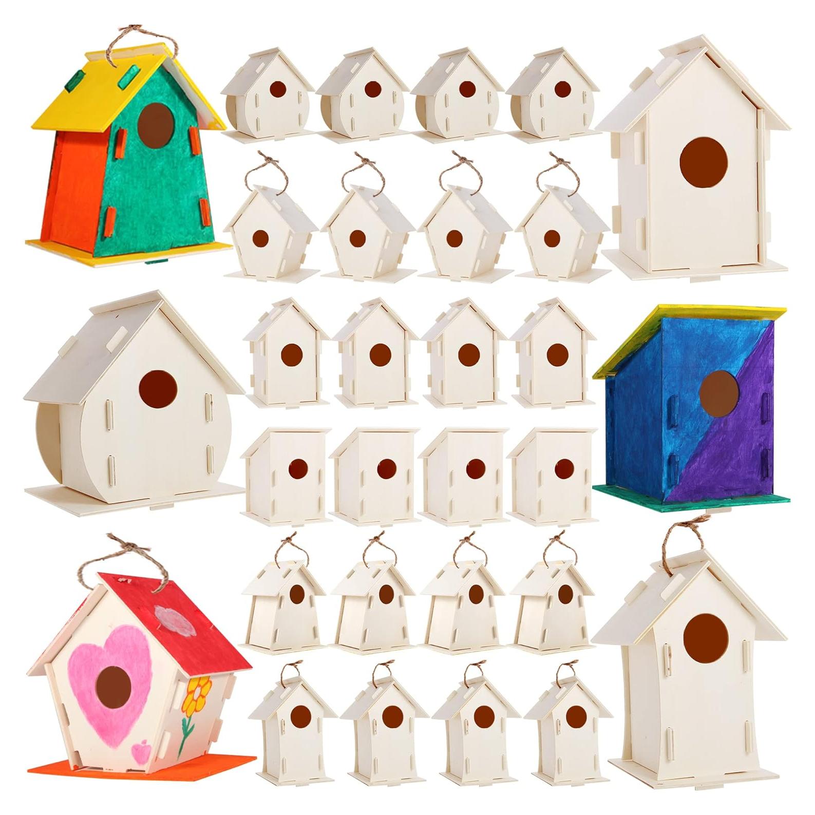 Kits de Casas para Pájaros de Madera ILHSTY - 18 Piezas DIY