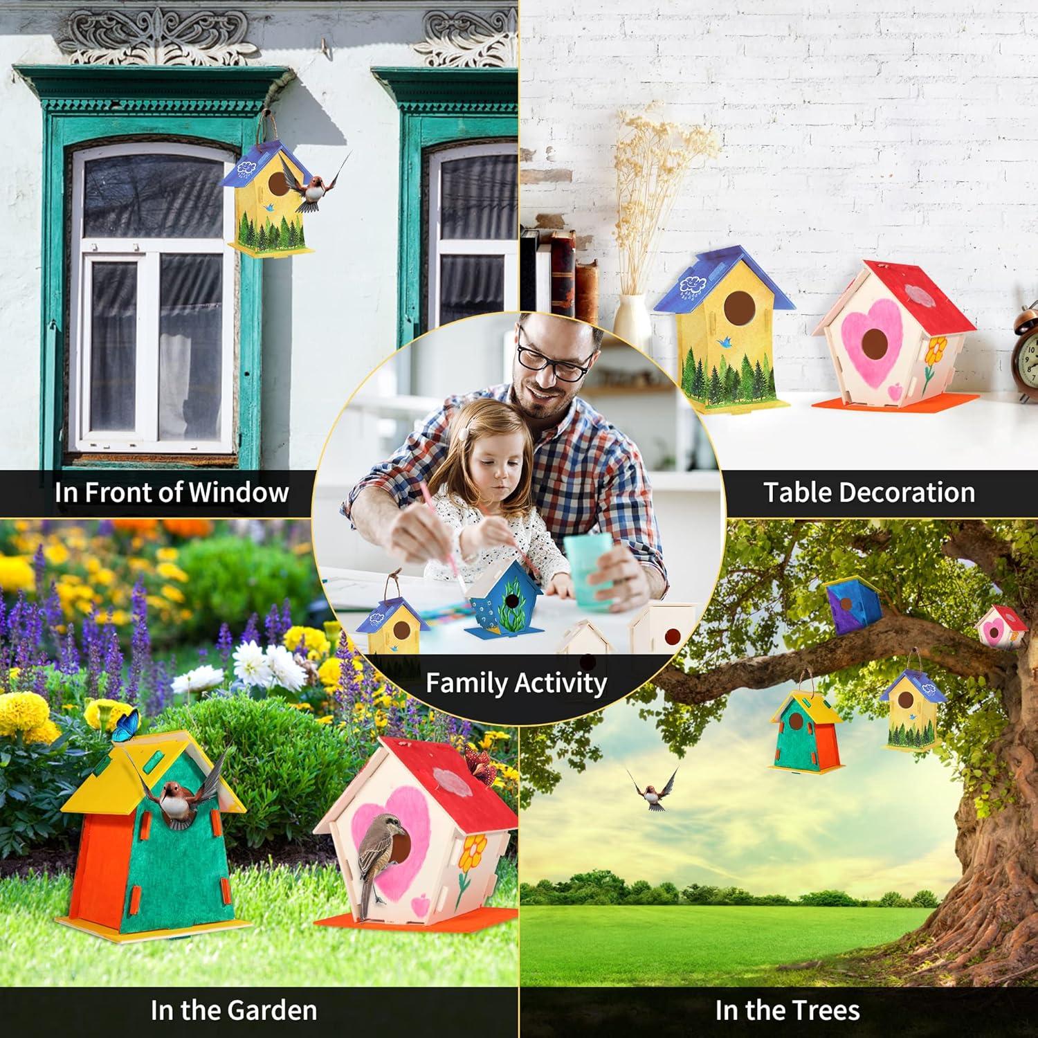 Kits de Casas para Pájaros de Madera ILHSTY - 18 Piezas DIY
