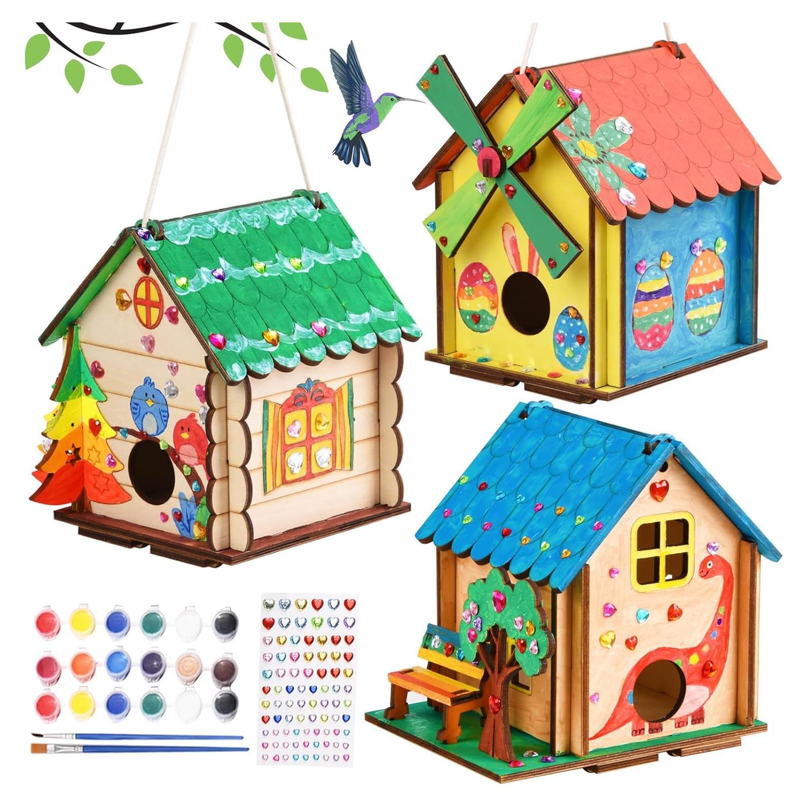 Kit de Manualidades THWAS-LIGHT 3 Casas para Pájaros 1.07kg