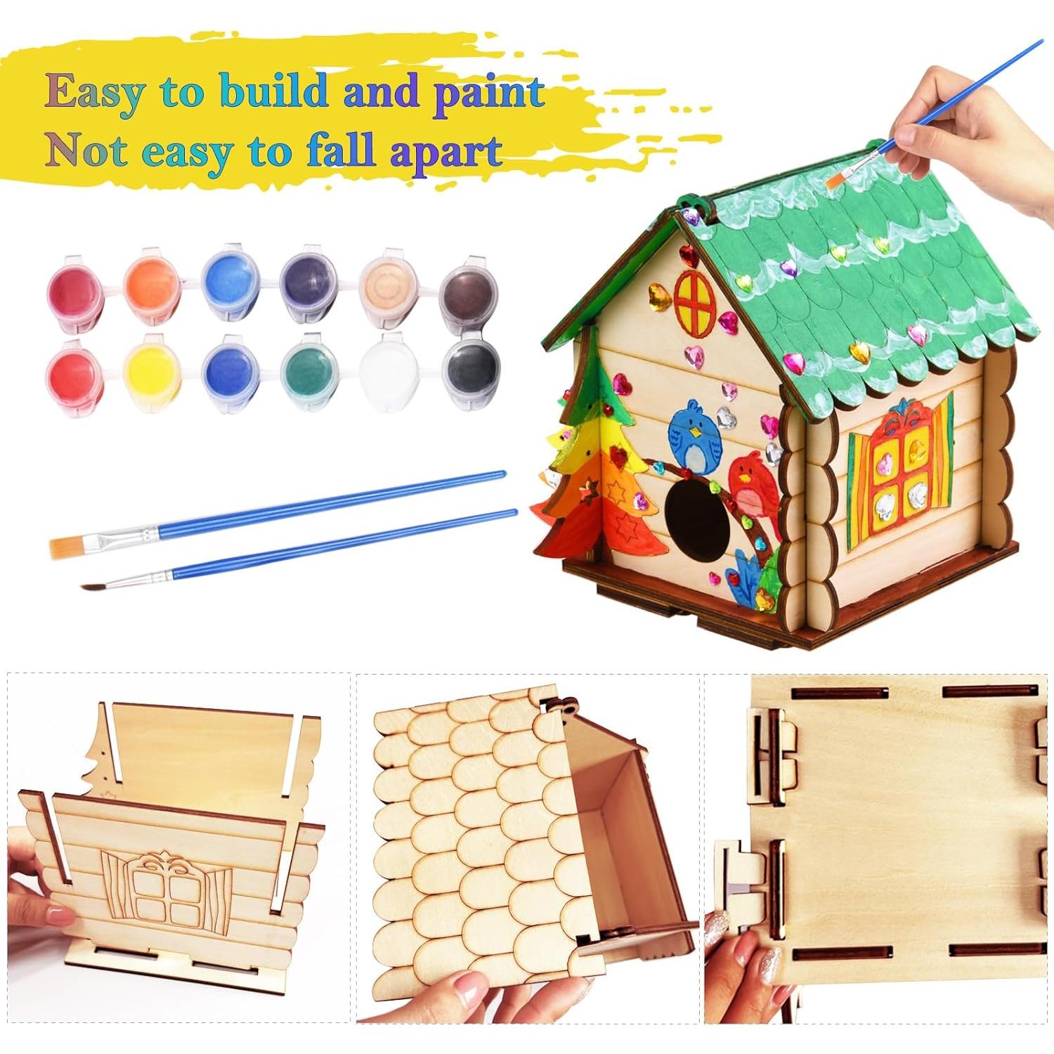 Kit de Manualidades THWAS-LIGHT 3 Casas para Pájaros 1.07kg