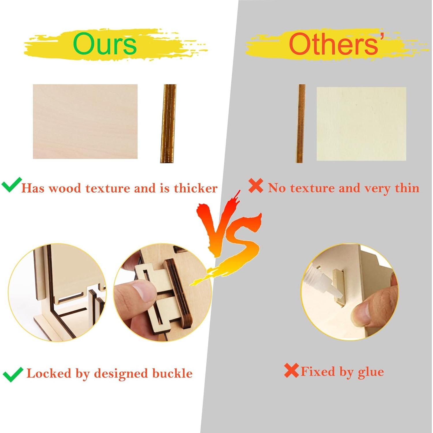 Kit de Manualidades THWAS-LIGHT 3 Casas para Pájaros 1.07kg