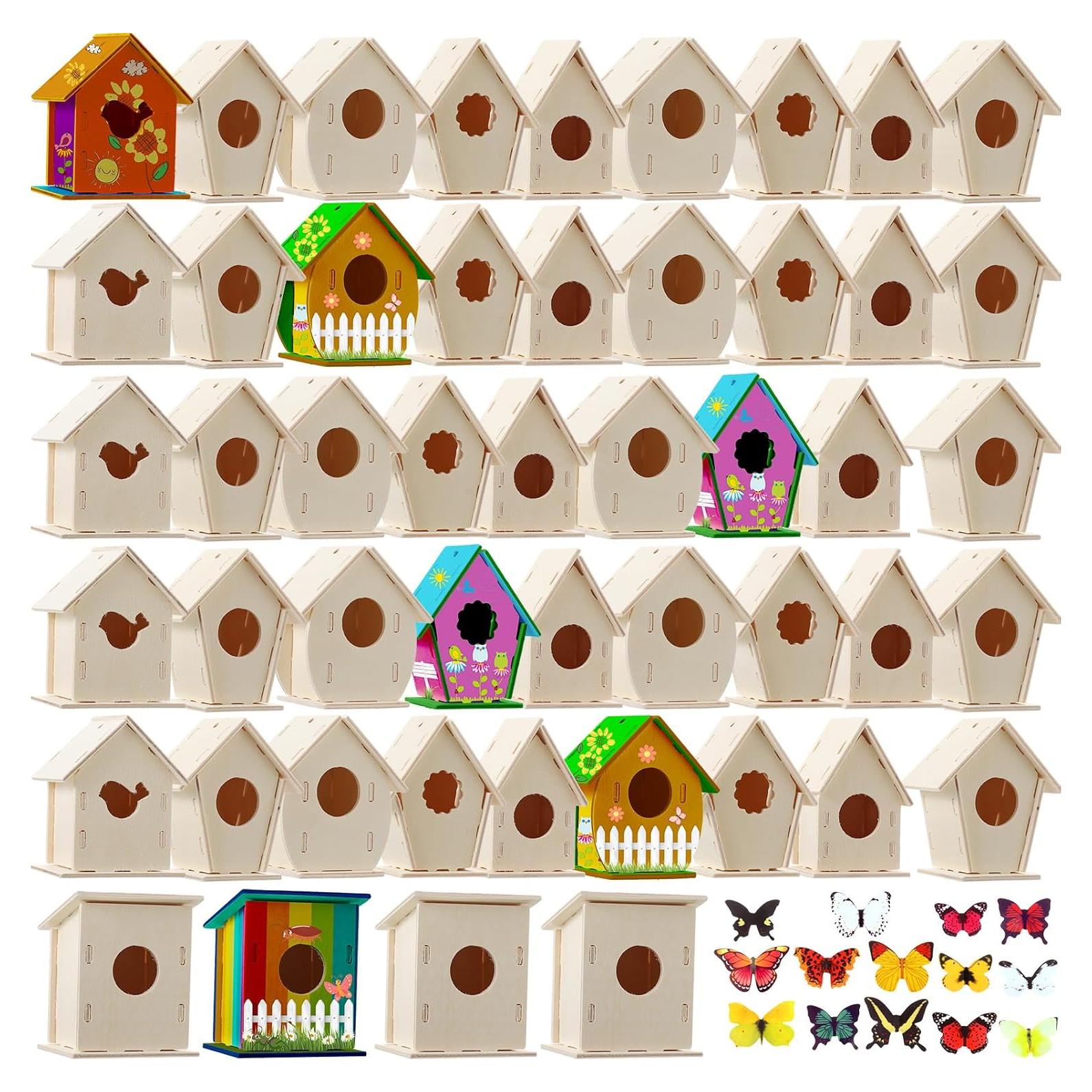 Kits de Manualidades para Niños Kisston - 96 Piezas Casa para Aves