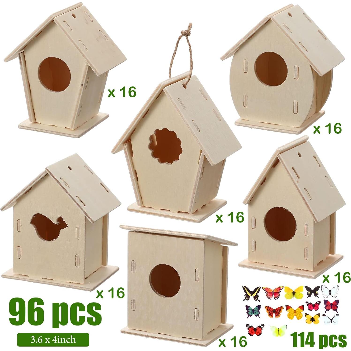 Kits de Manualidades para Niños Kisston - 96 Piezas Casa para Aves