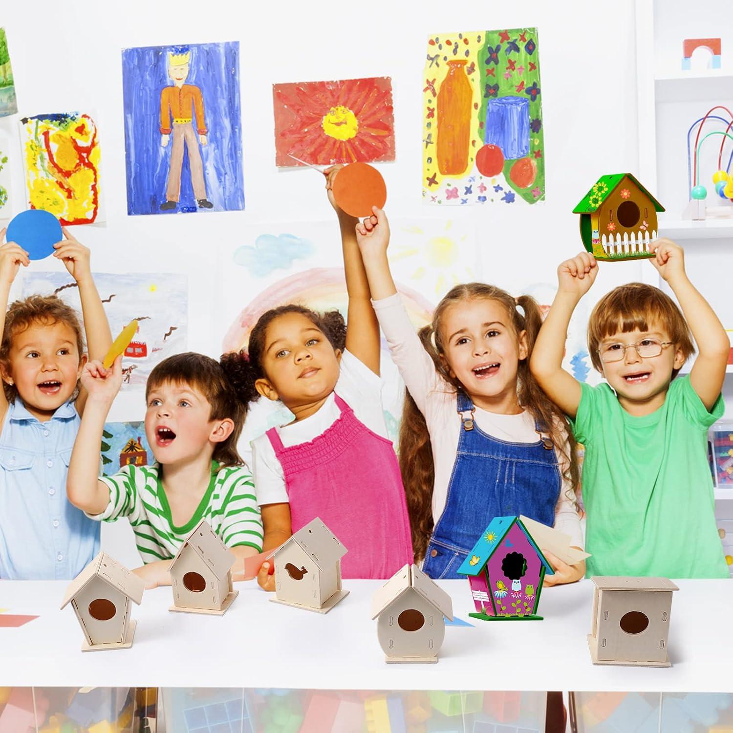 Kits de Manualidades para Niños Kisston - 96 Piezas Casa para Aves