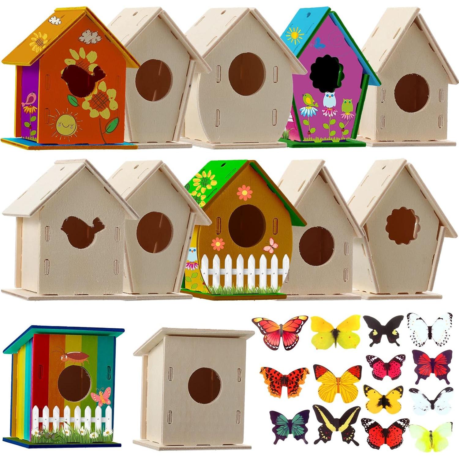 Kits de Manualidades para Niños Kisston - 96 Piezas Casa para Aves