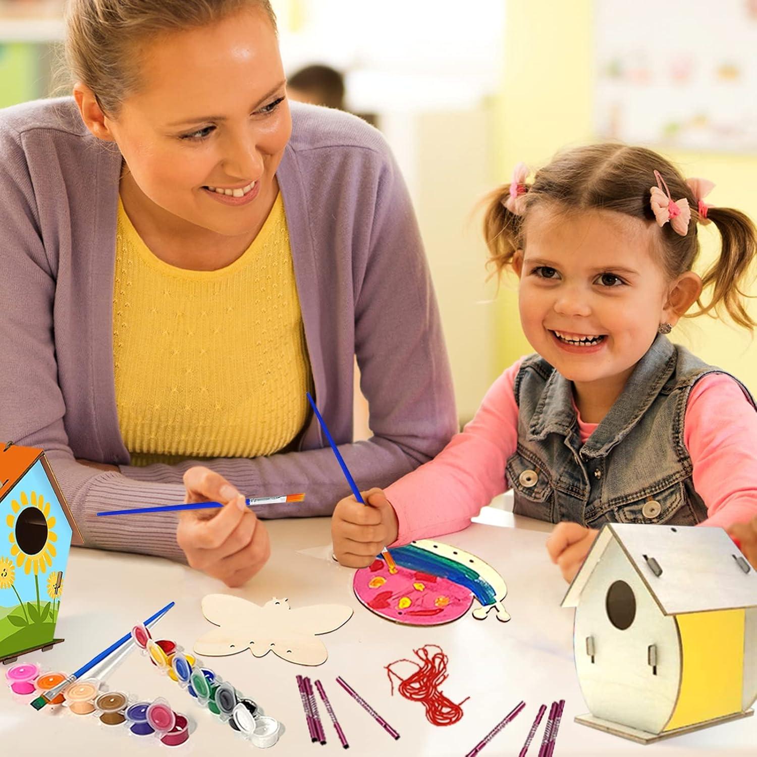 Kit de Manualidades HOSKO Casa de Pájaro y Campana de Viento