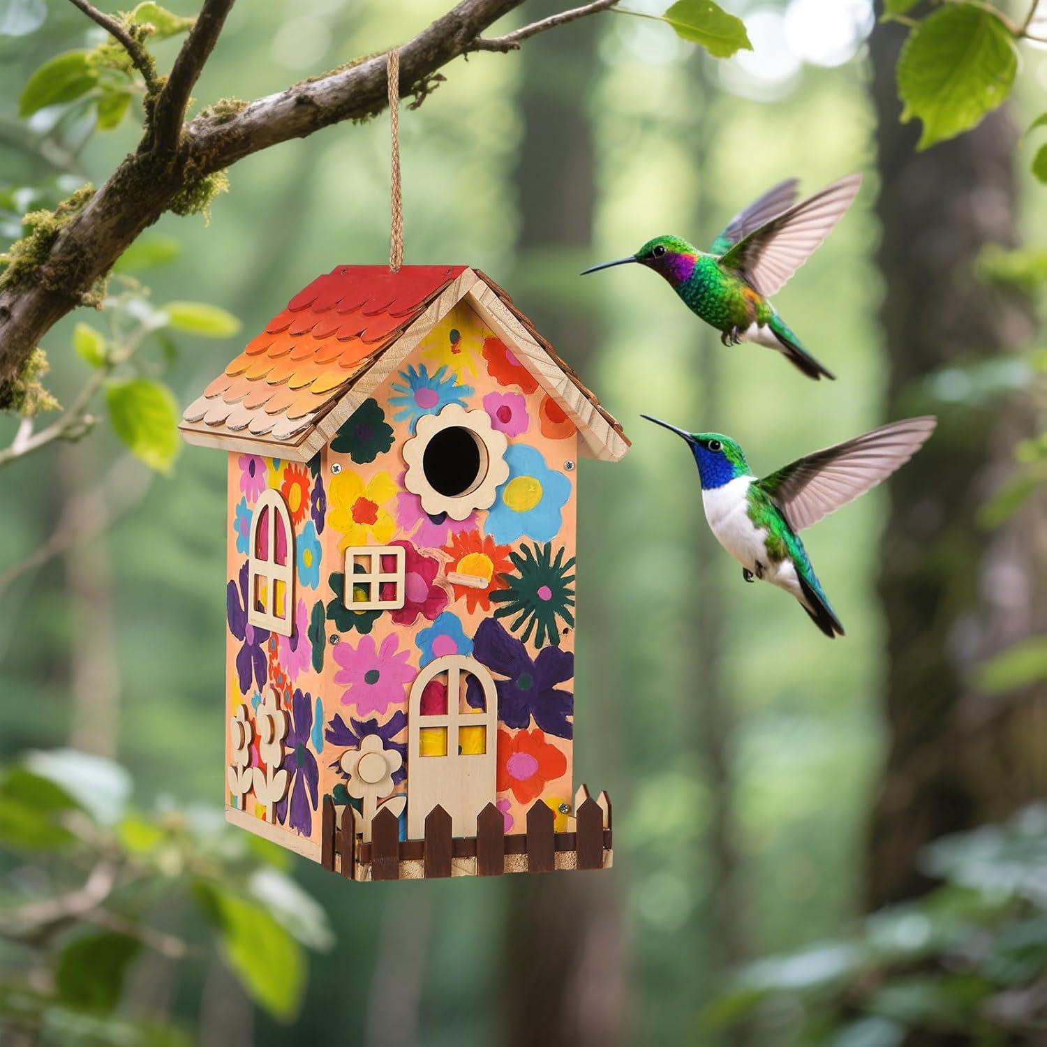 Kit Casa para Aves de Madera JAZUIHA - DIY para Adultos